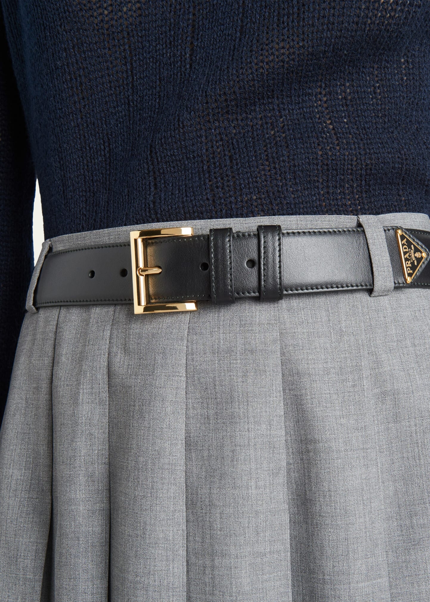 【関税込み】prada City Calf' belt Prada City Calf Cahier Pink Black Leather Crossbody Belt Bag