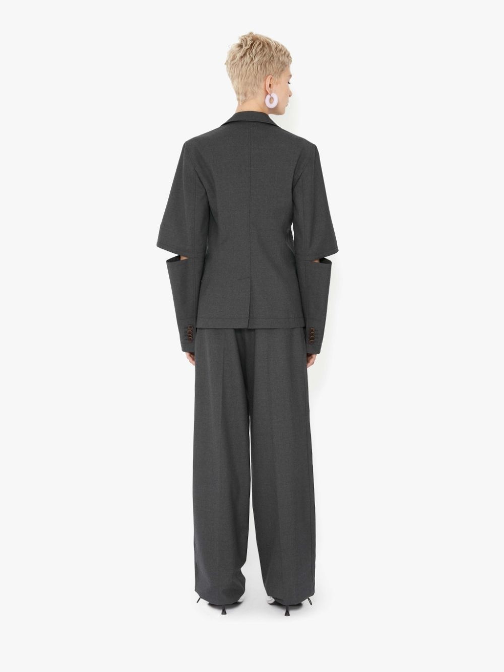 CUT OUT SLEEVE BLAZER - 4