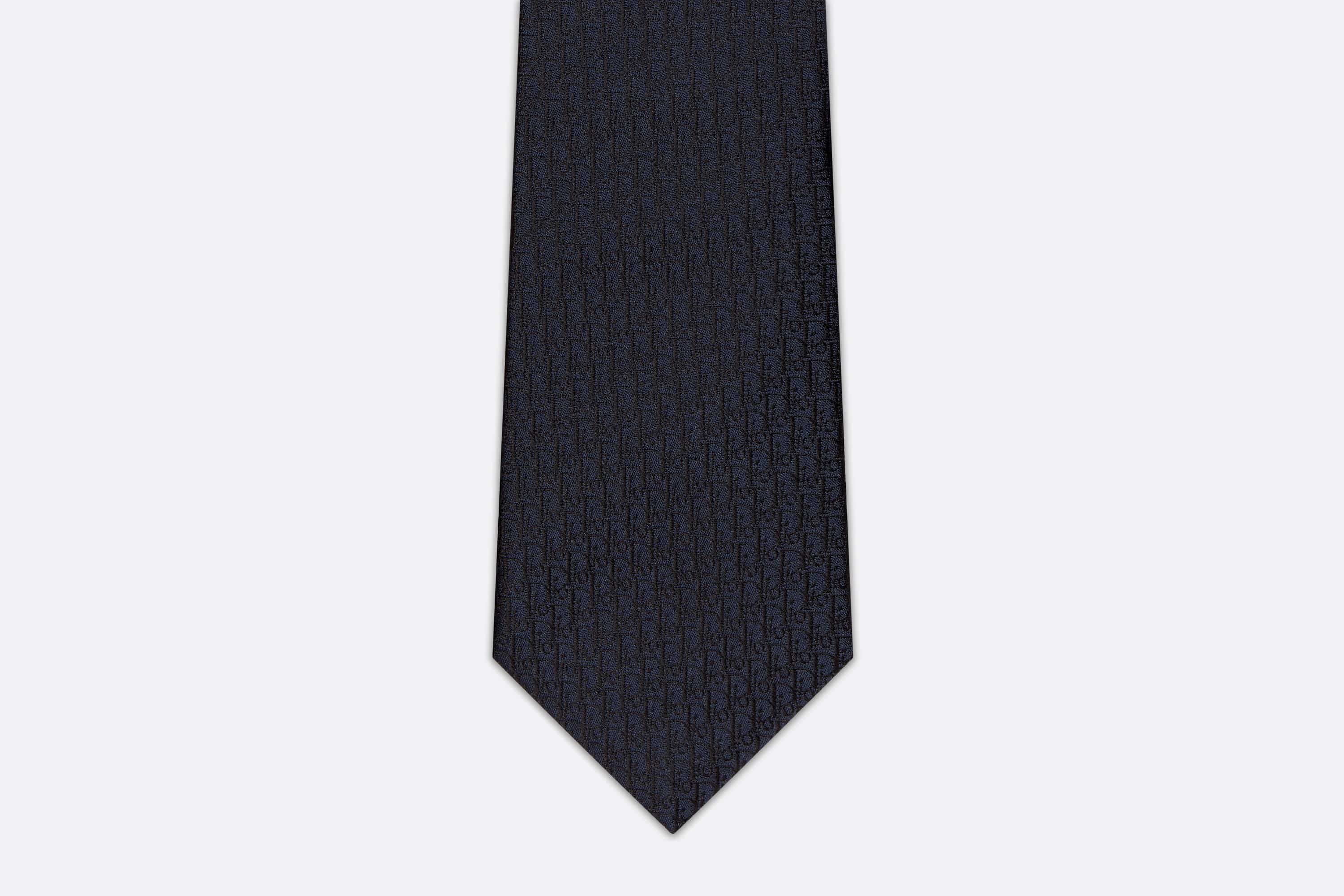 Dior Oblique Embroidered Tie - 5