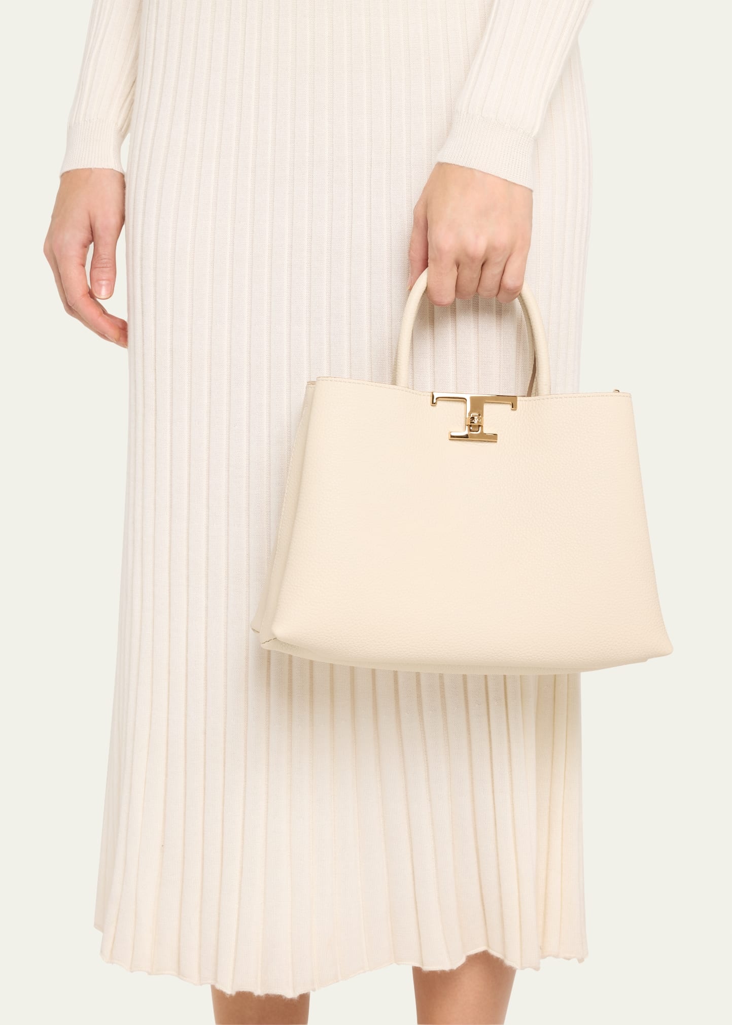 Small Leather Top-Handle Bag - 2