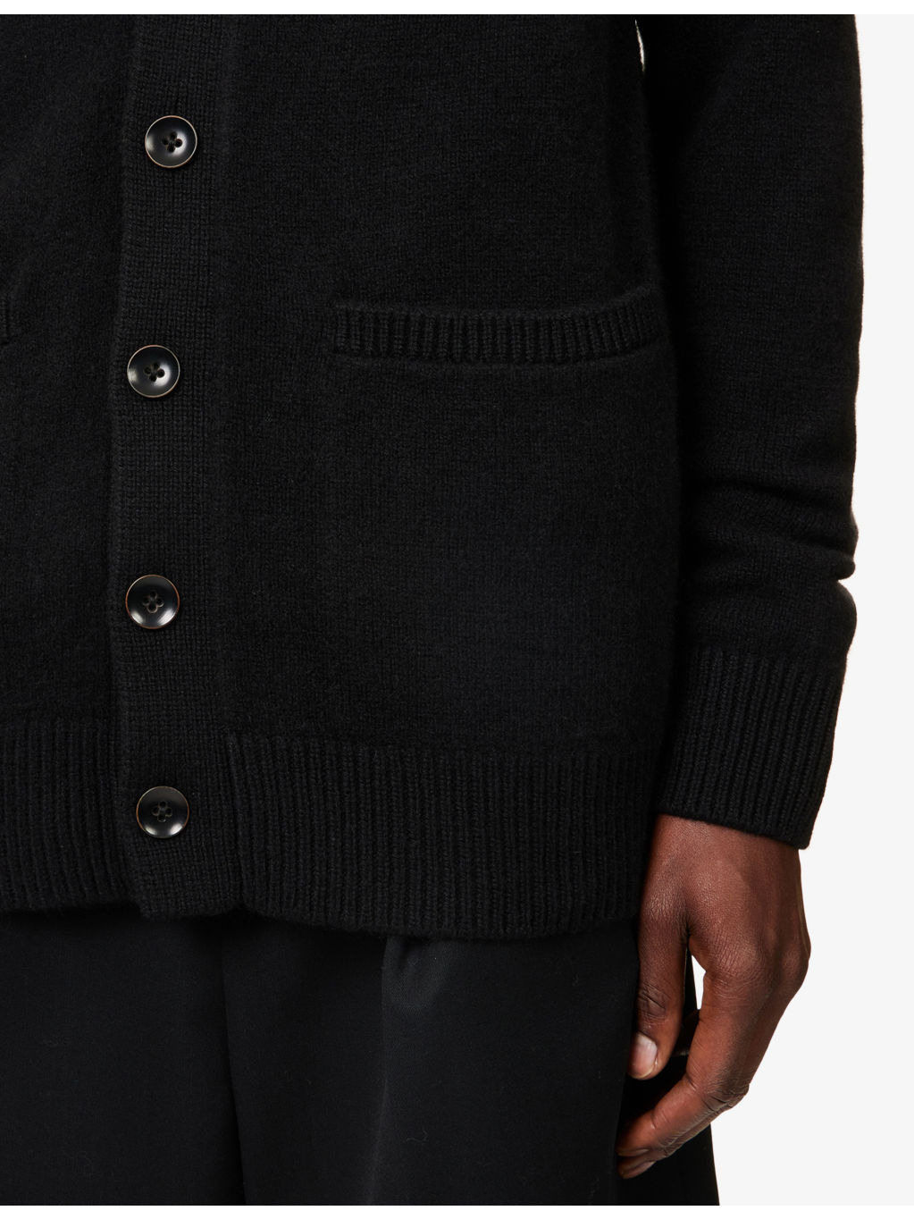 Relaxed-Fit V-Neck Cashmere Cardigan - 5