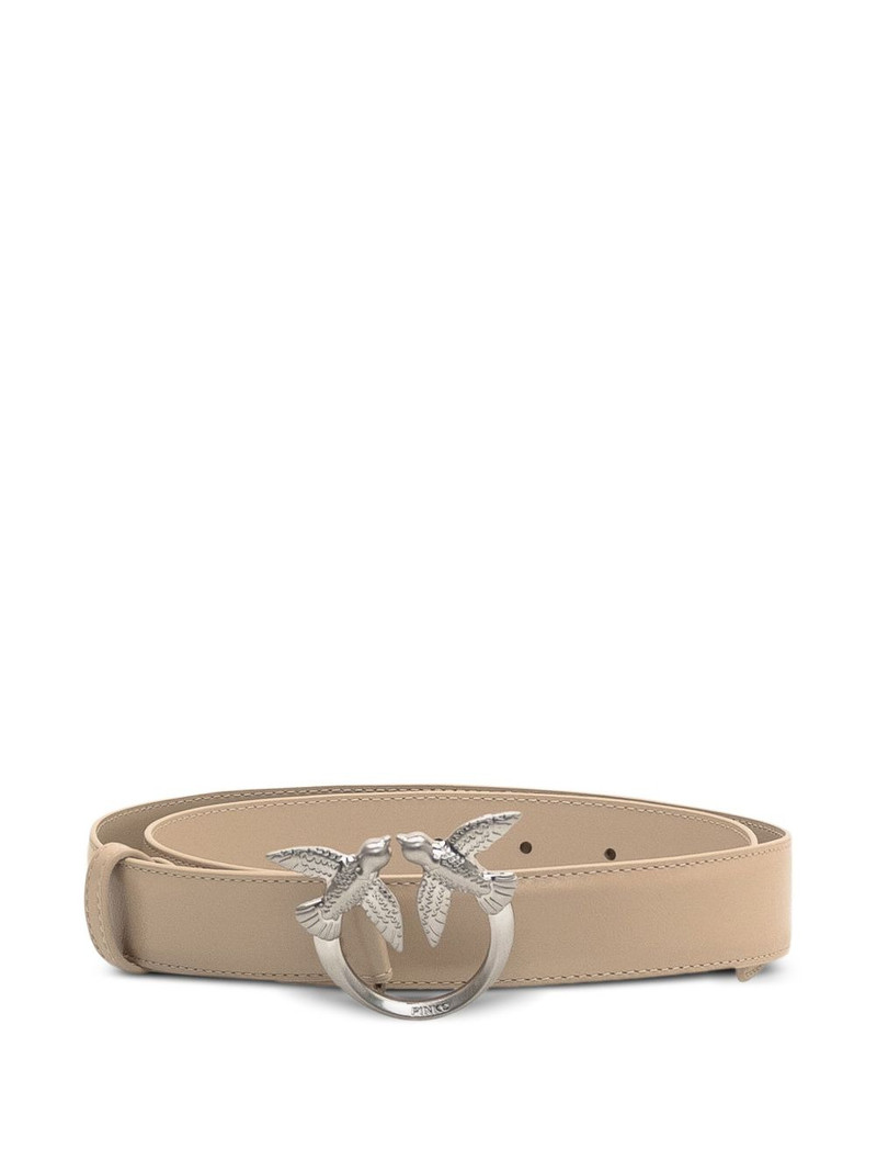 bird-buckle leather belt 1