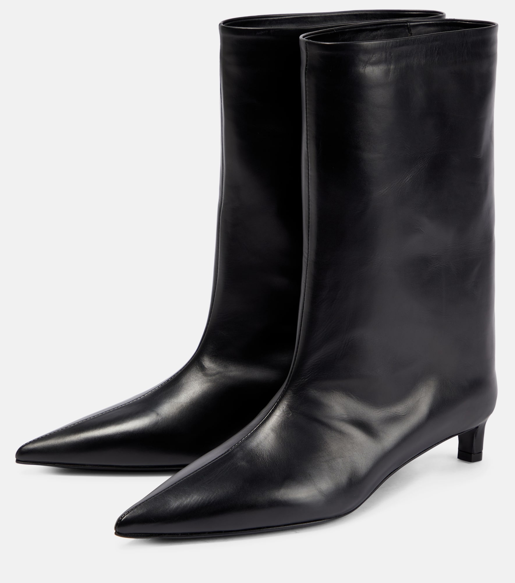 Leather ankle boots - 5
