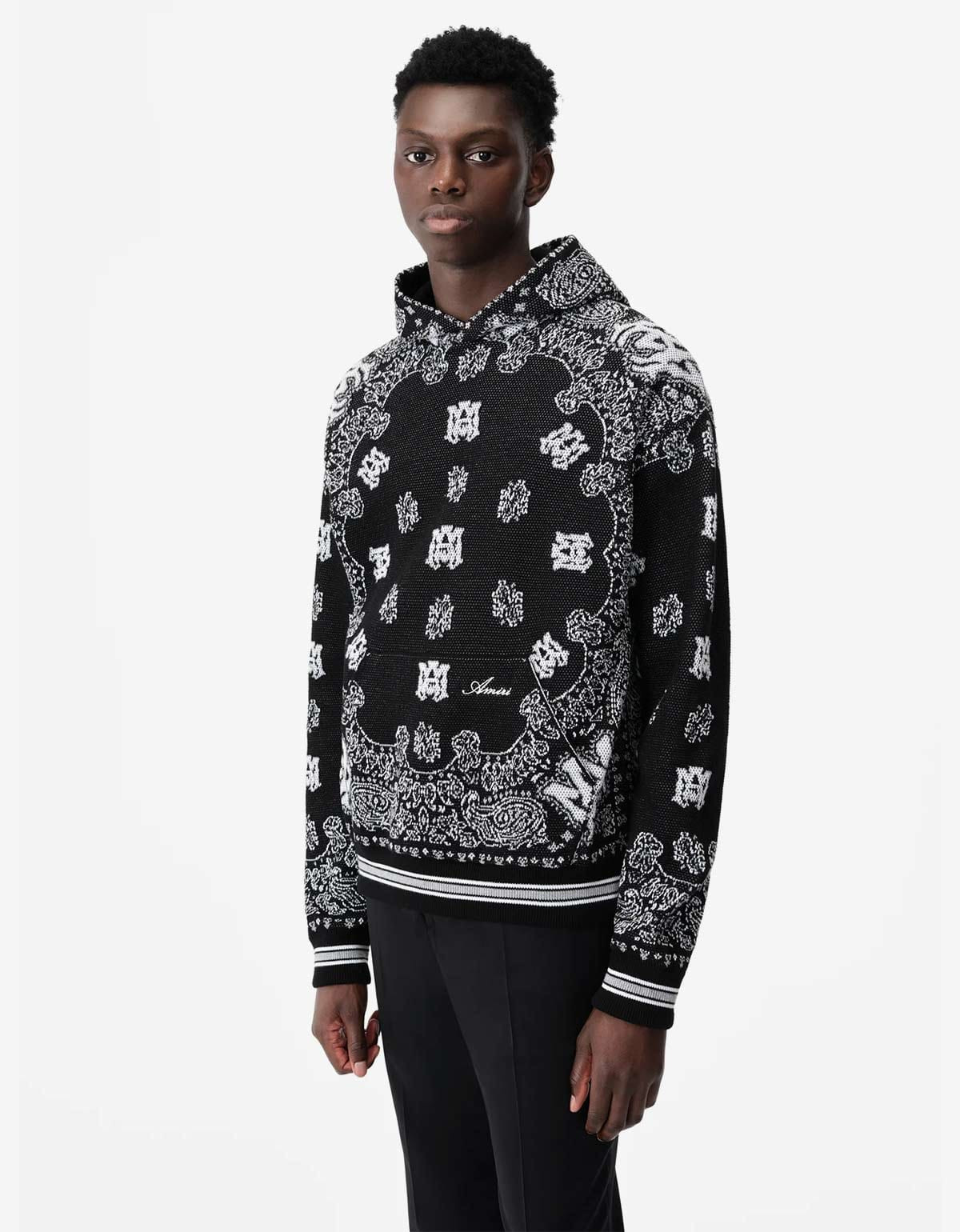 Amiri Black Bandana Hoodie - 3