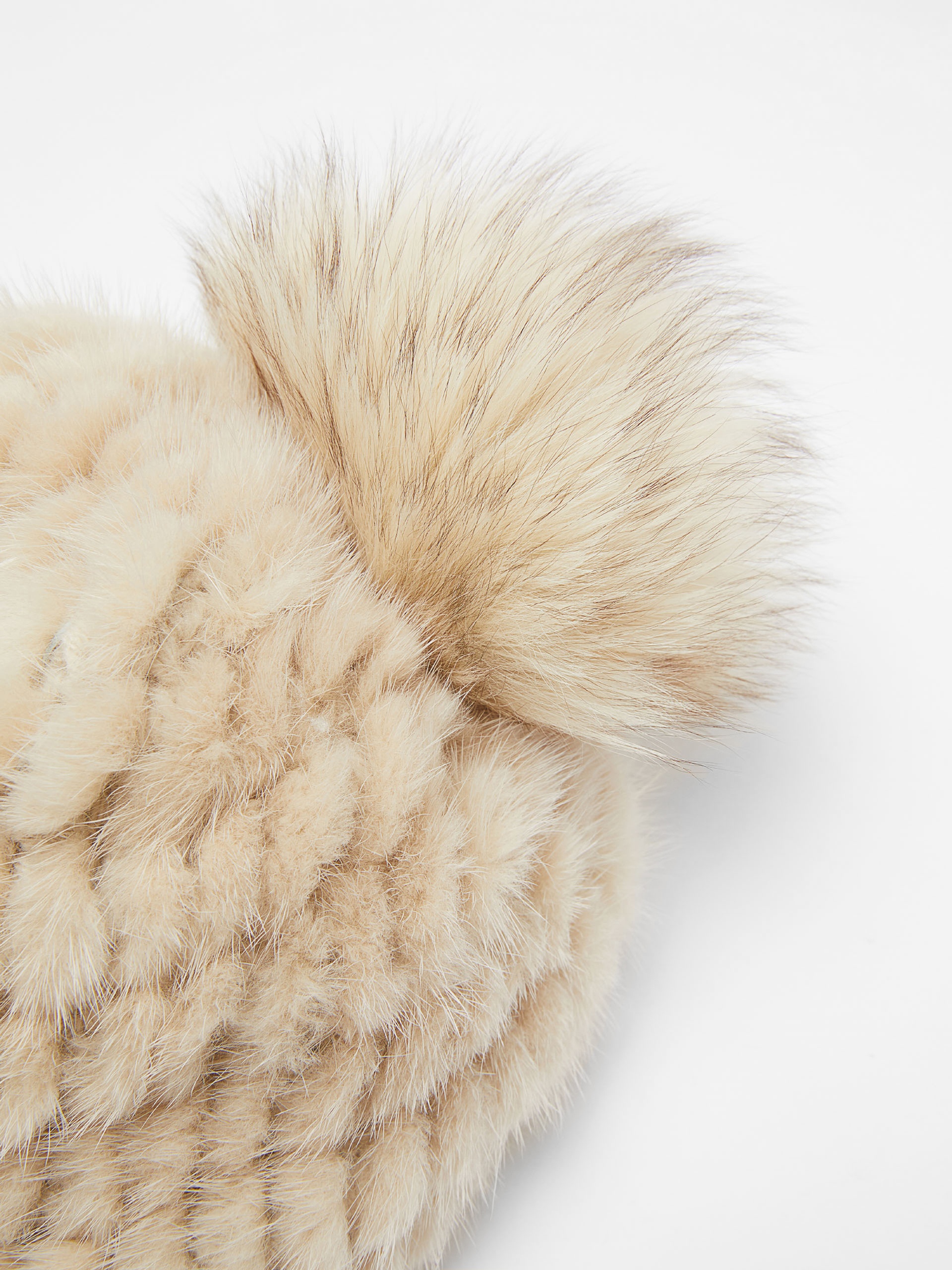 DELIA Knitted mink hat - 2