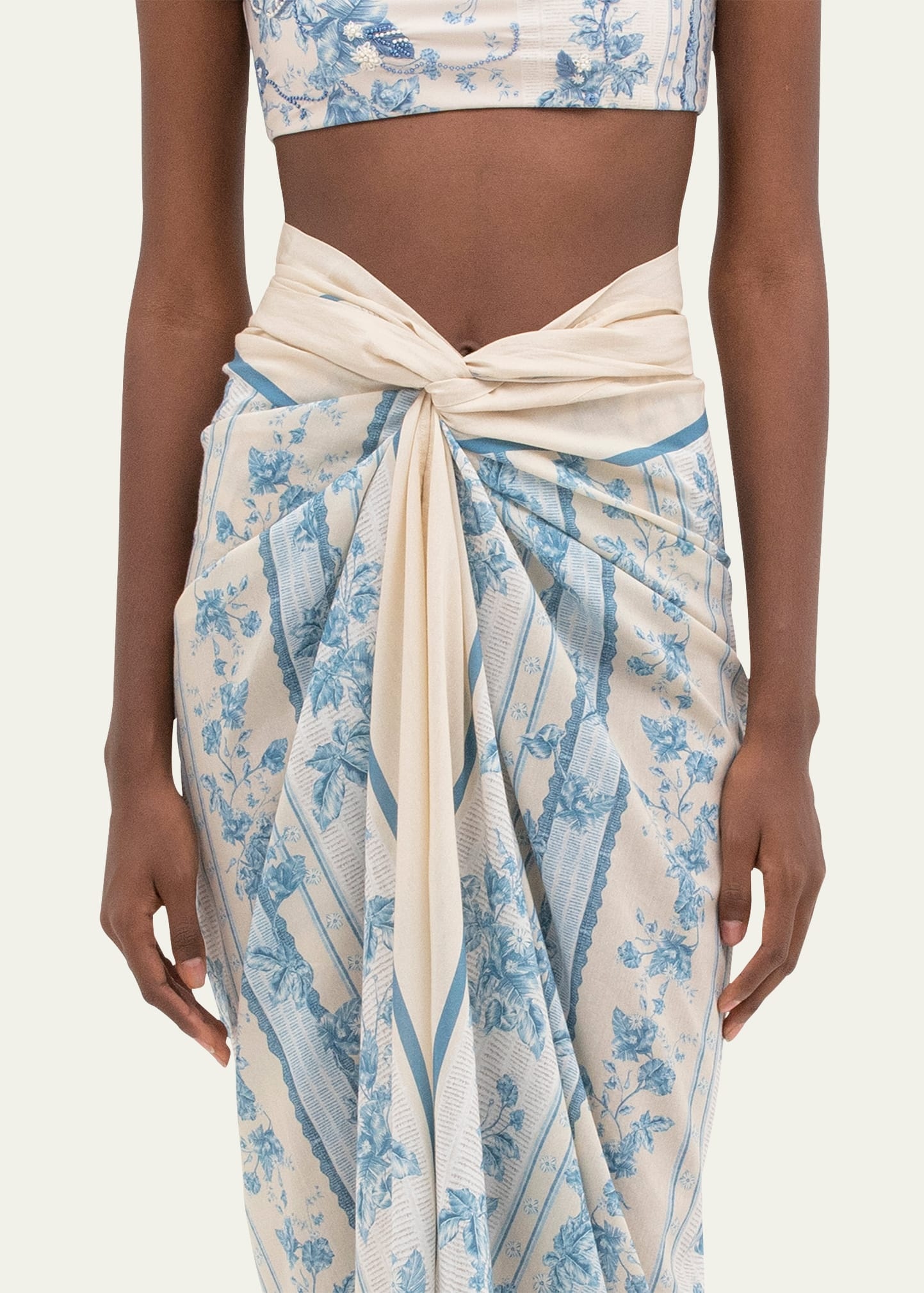 Lavanda Bougainvillea Pareo Coverup - 4