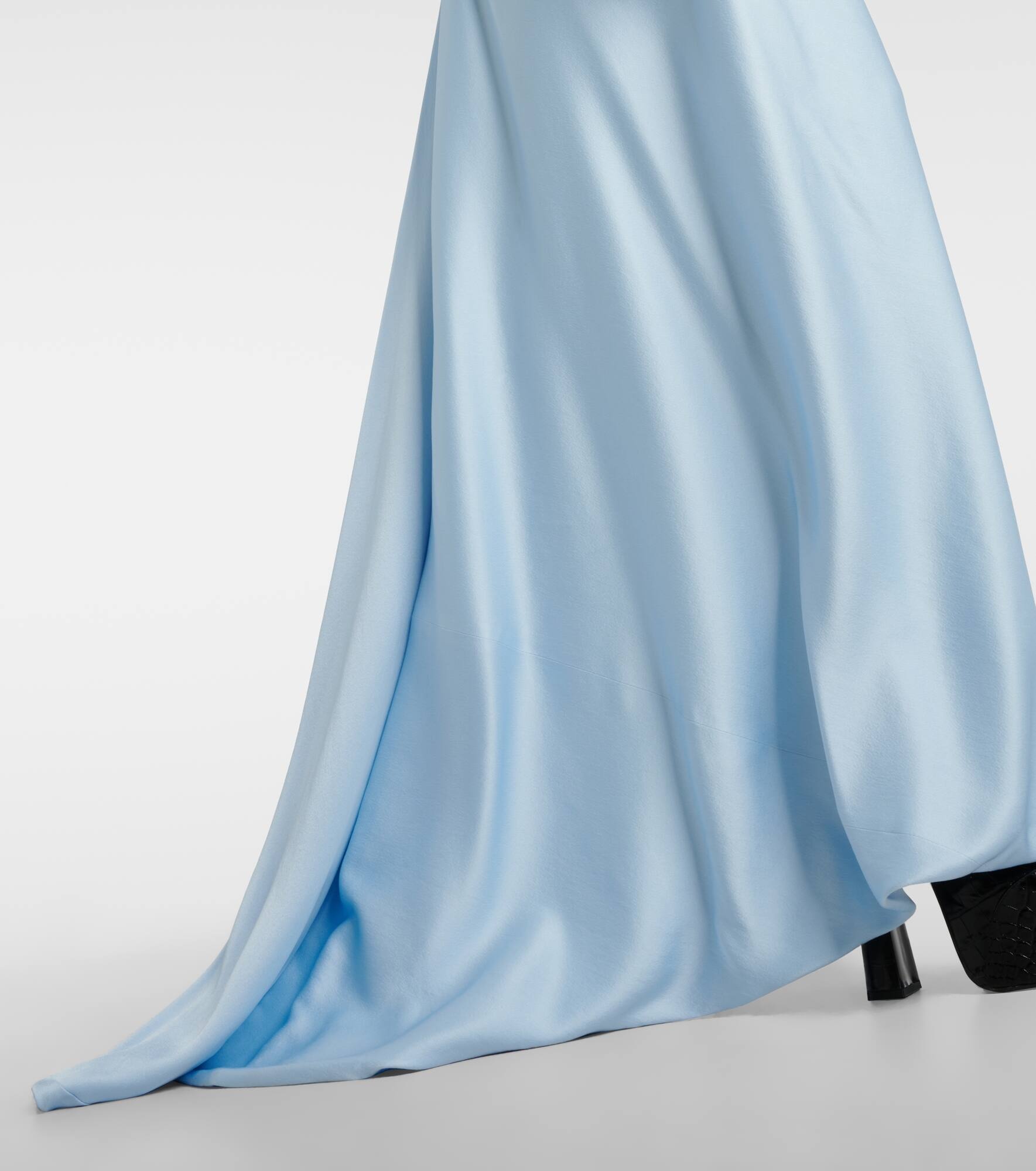 Galaxy strapless satin gown - 5