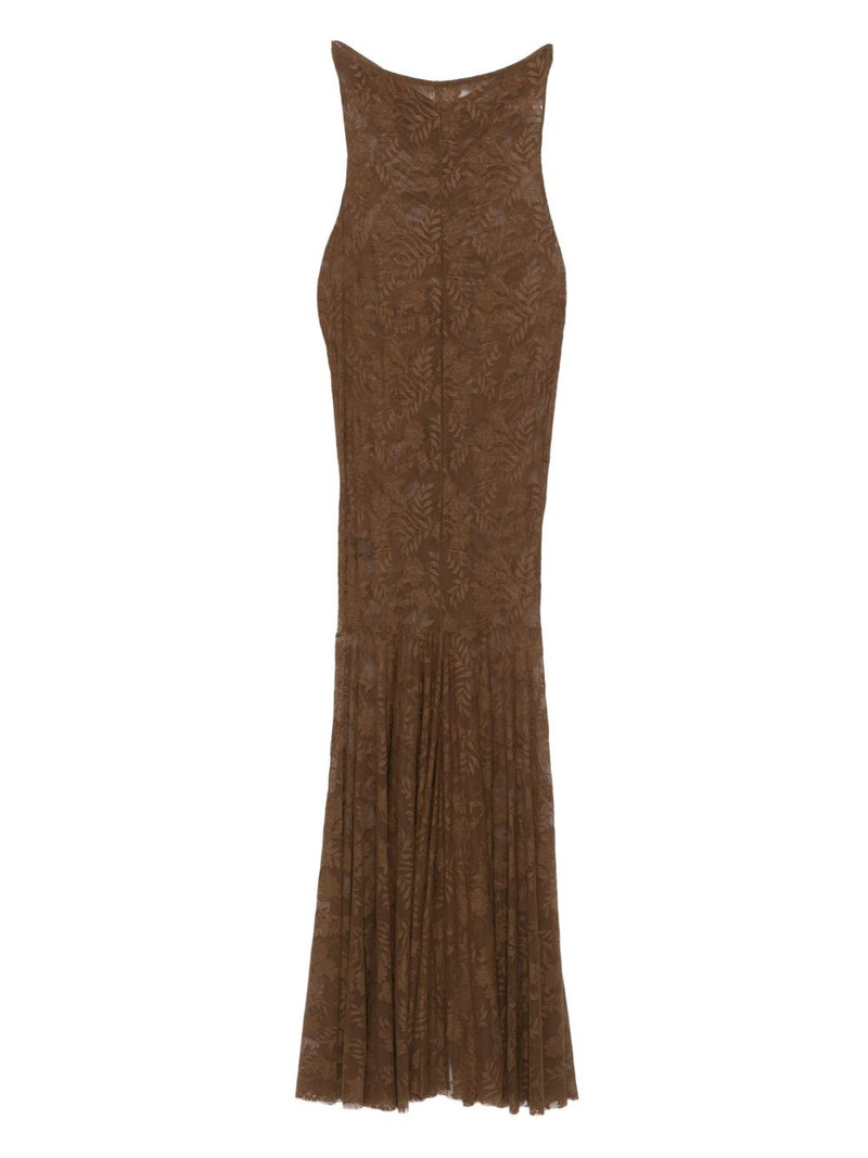 strapless fishtail maxi dress 1