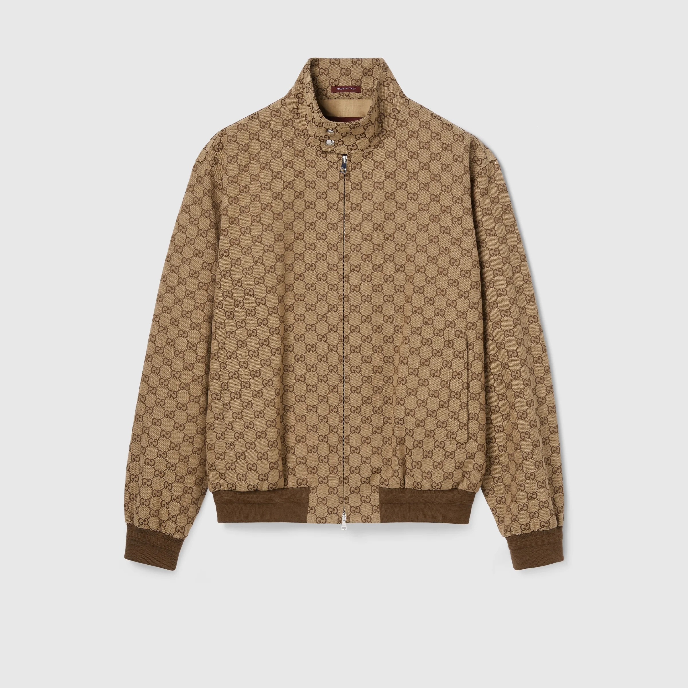 GG canvas bomber jacket - 1