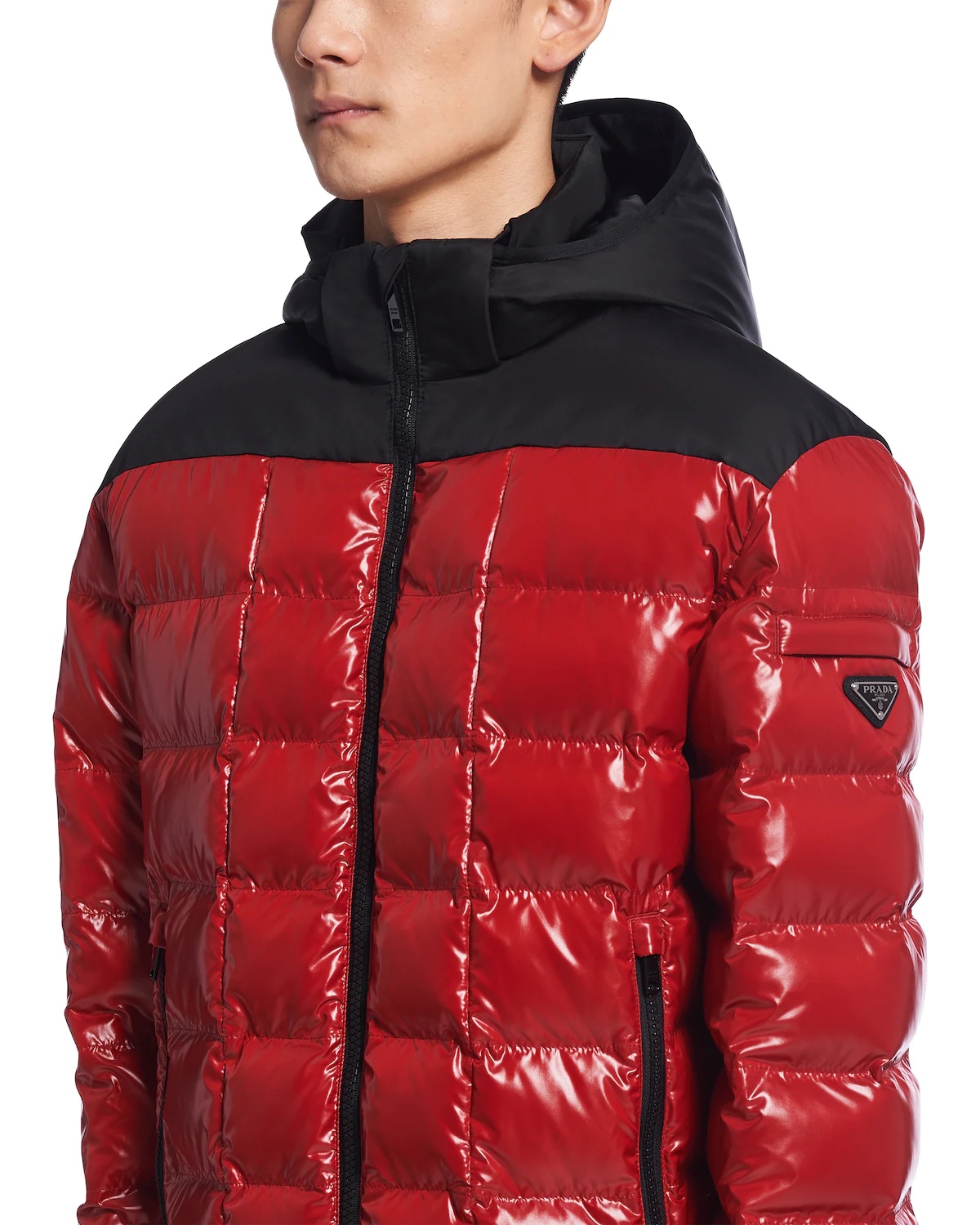 Hooded nylon down jacket - 5