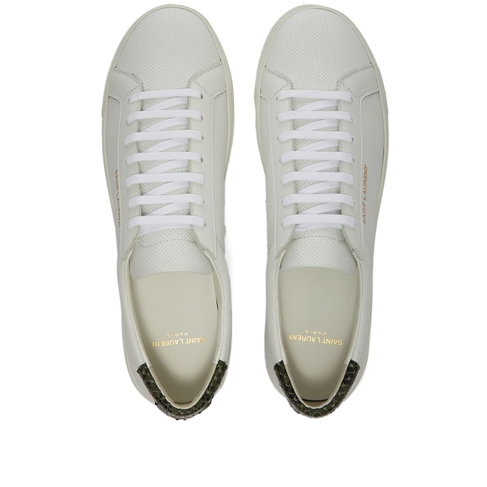 Saint Laurent Andy Perforated Low Top Sneaker - 5