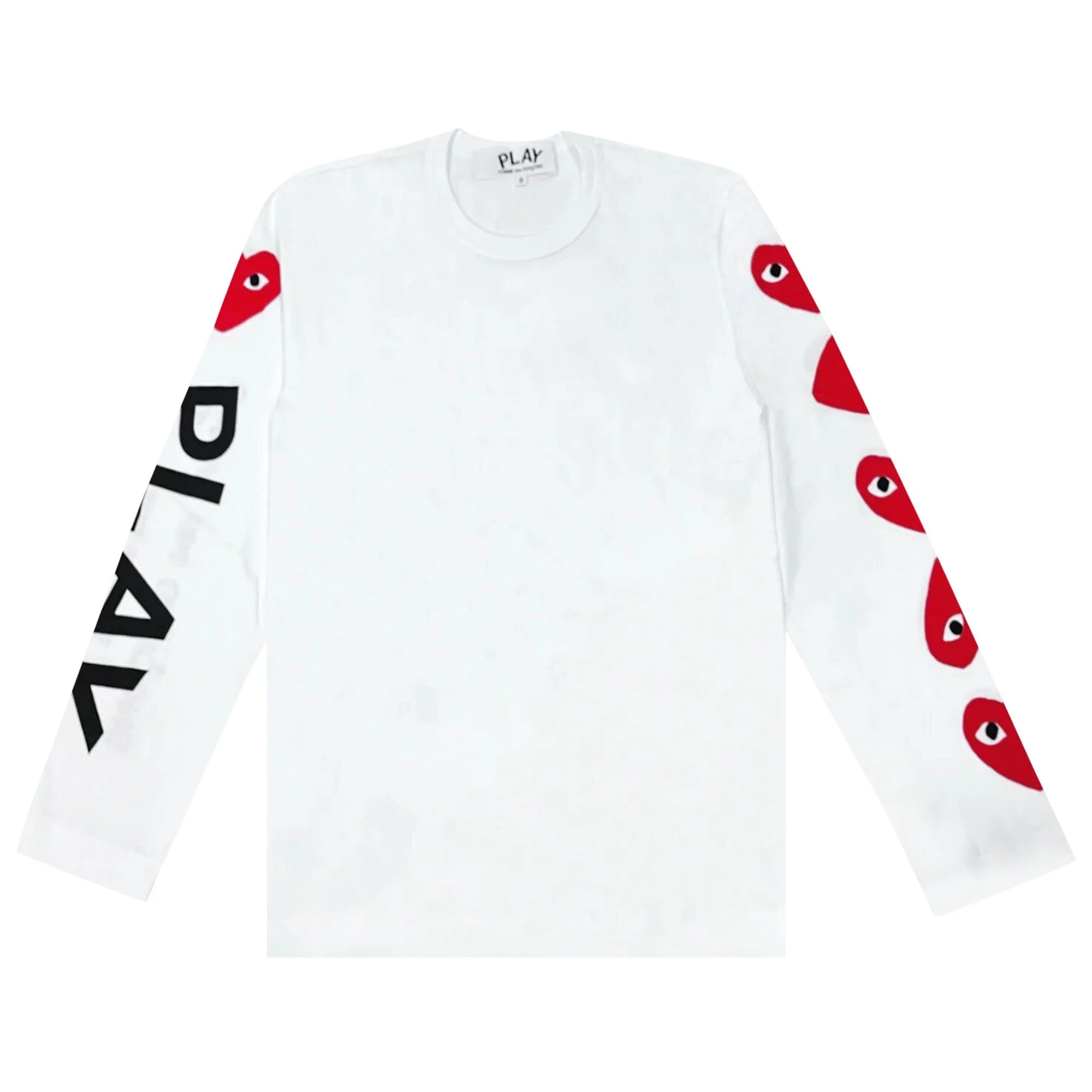 Comme des Garçons PLAY Heart Print T-Shirt 'White' - 1