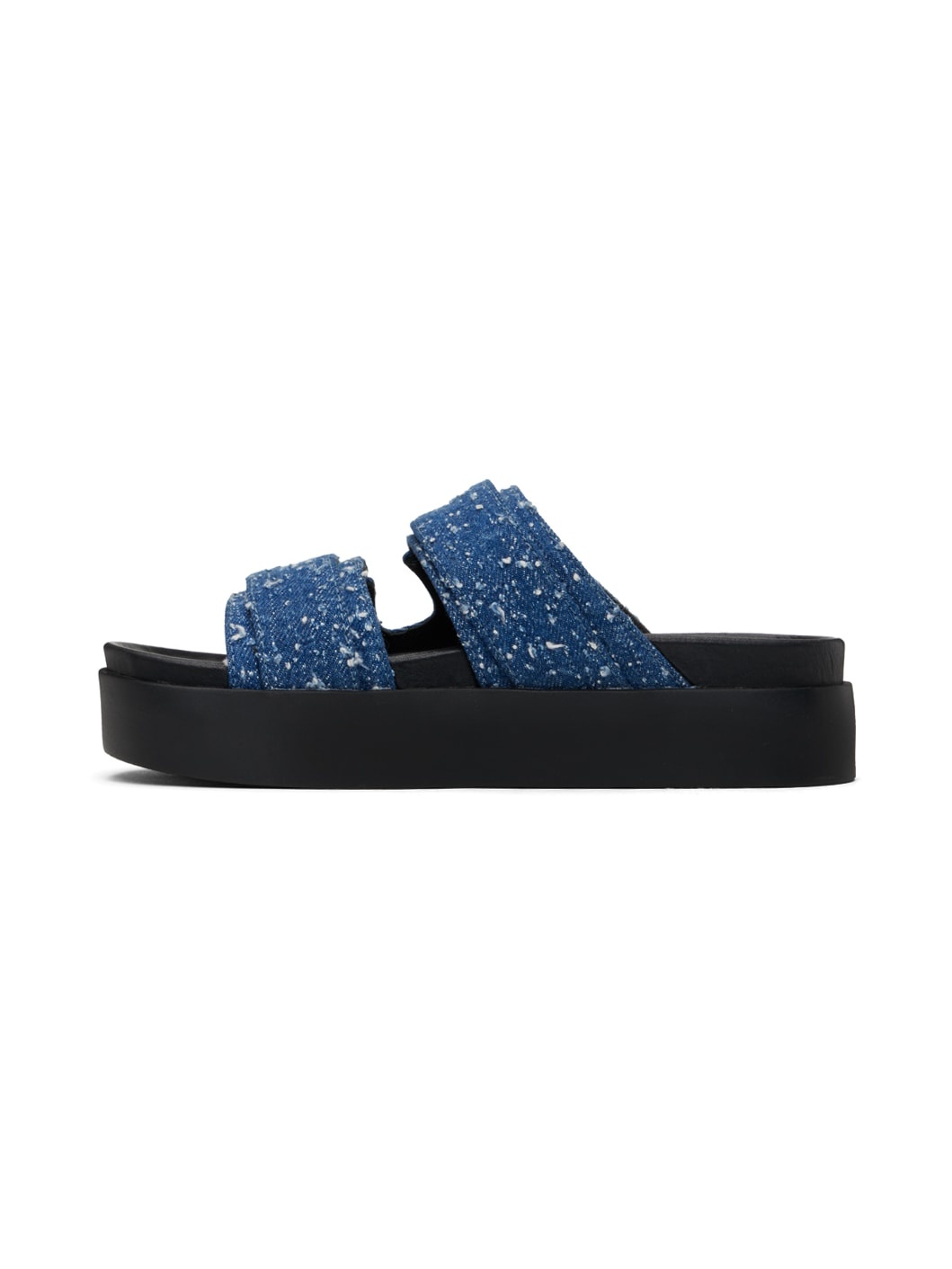 Blue Geo Platform Sandals - 3