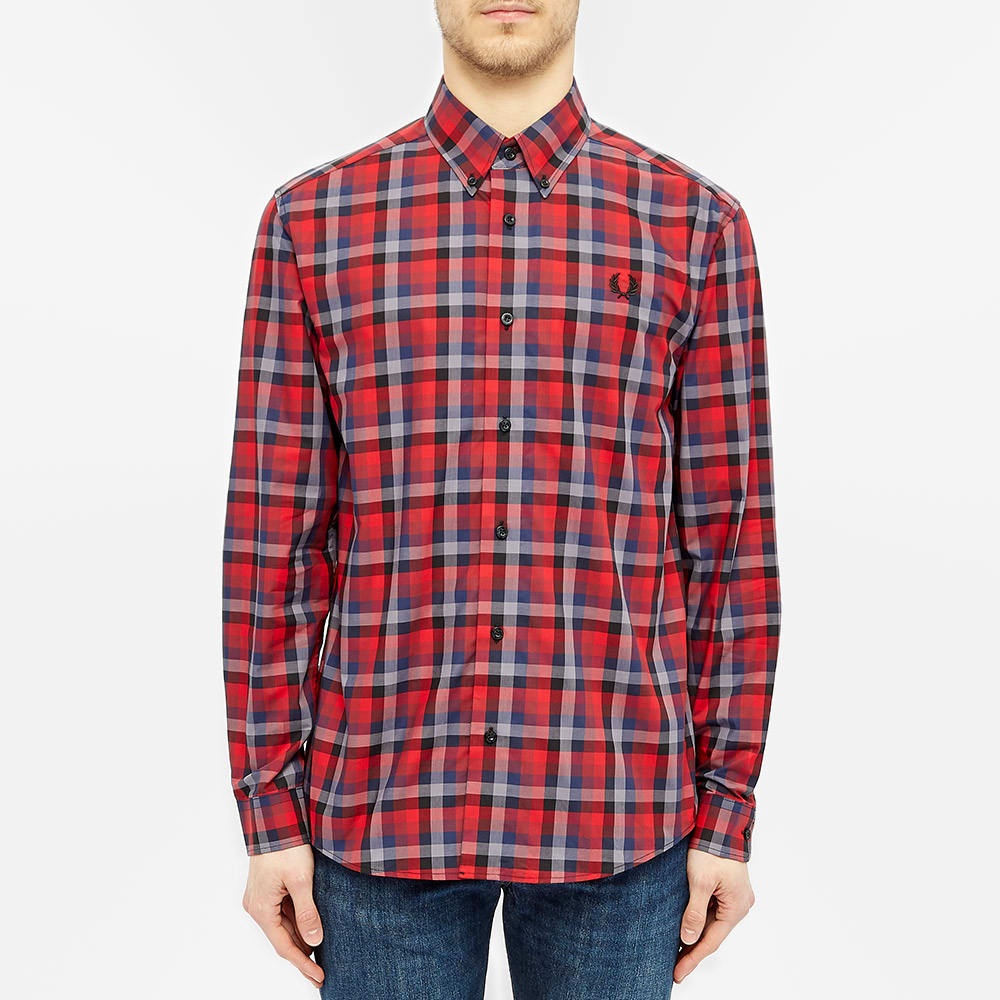 Fred Perry Authentic Multi Check Gingham Shirt - 4