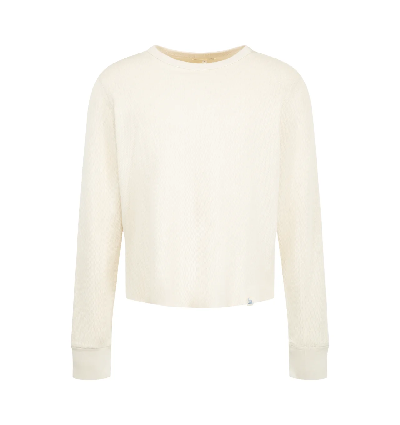 Diamond-Patterned Cotton Thermal Shirt - 1
