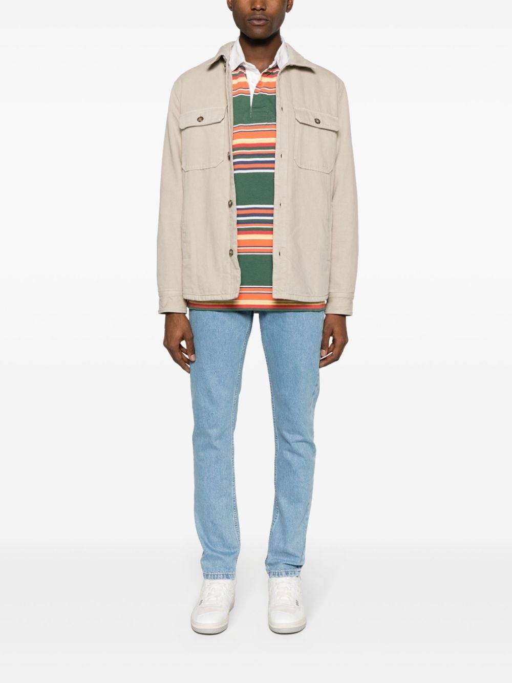 slim-cut cotton jeans - 2
