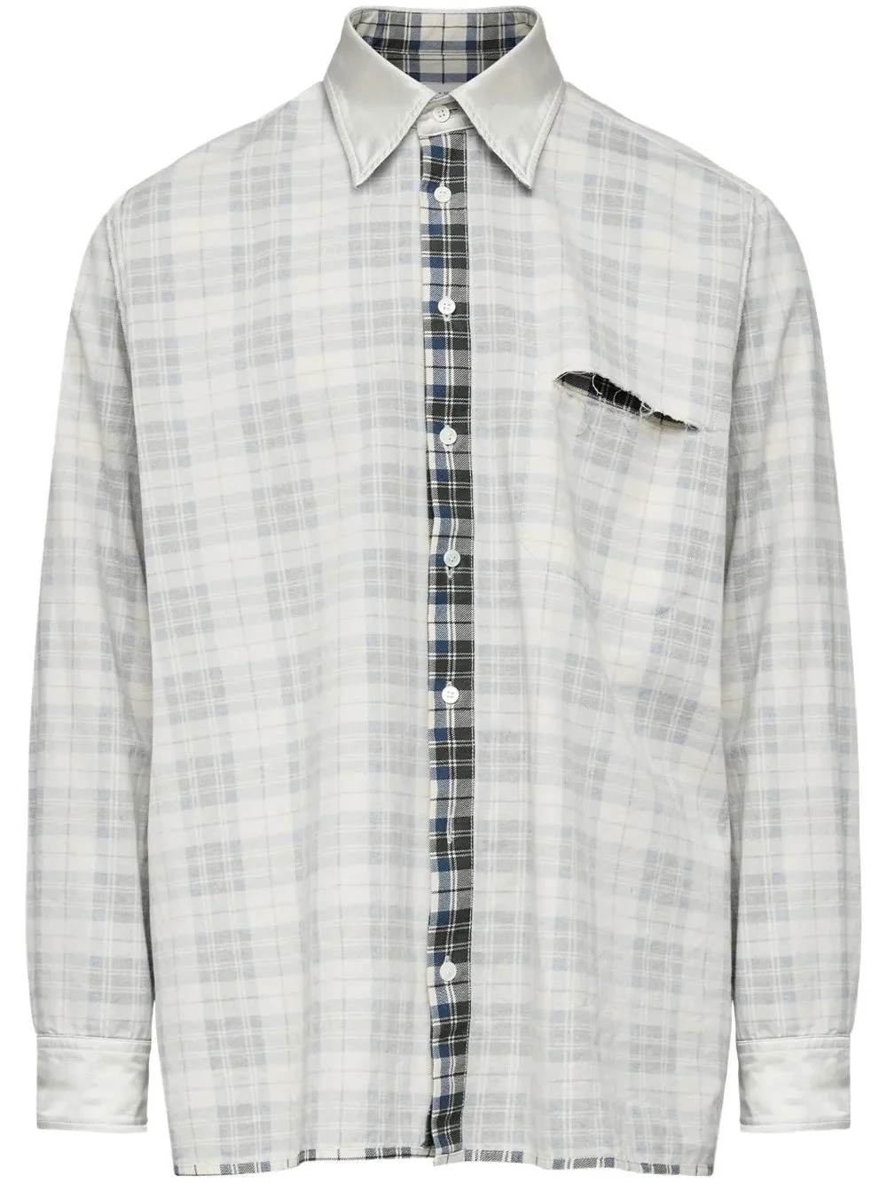 Reversible Plaid Check Shirt - 1