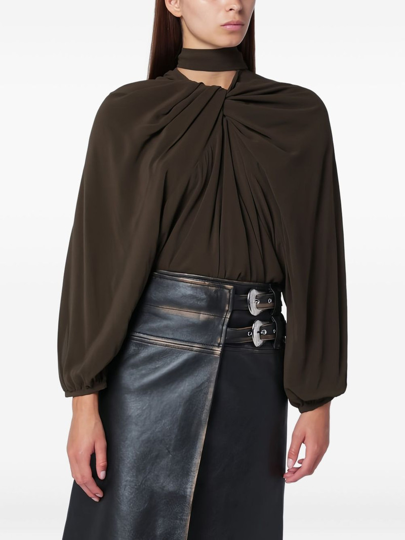 long sleeve twisted top 1