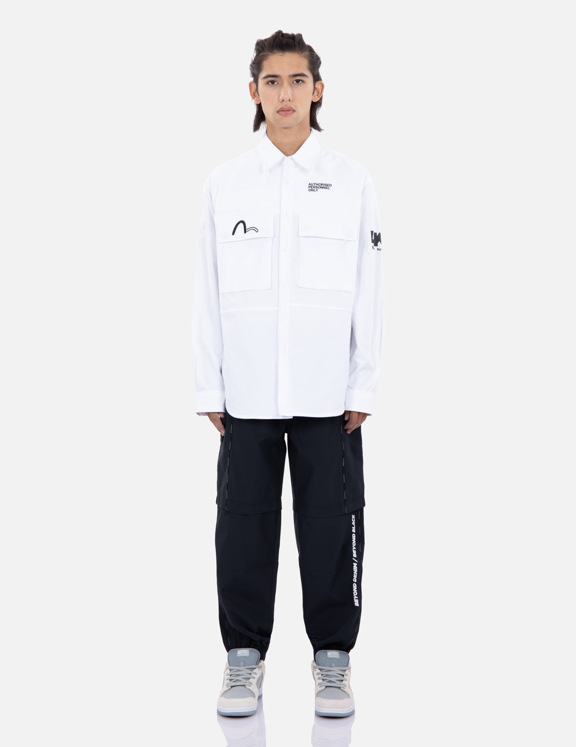 Multi Logo Print Cargo Shirt - 5