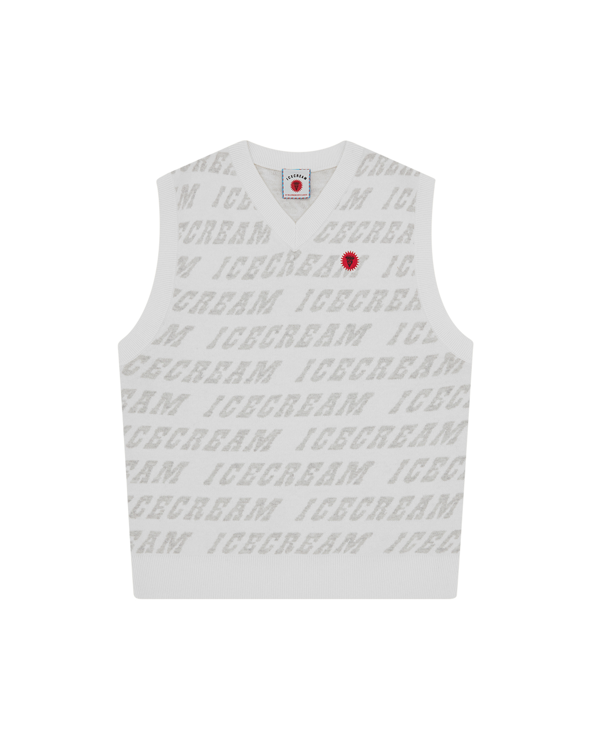 REPEAT LOGO KNITTED VEST - 1