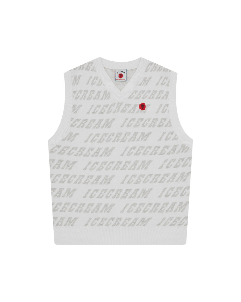 REPEAT LOGO KNITTED VEST 1