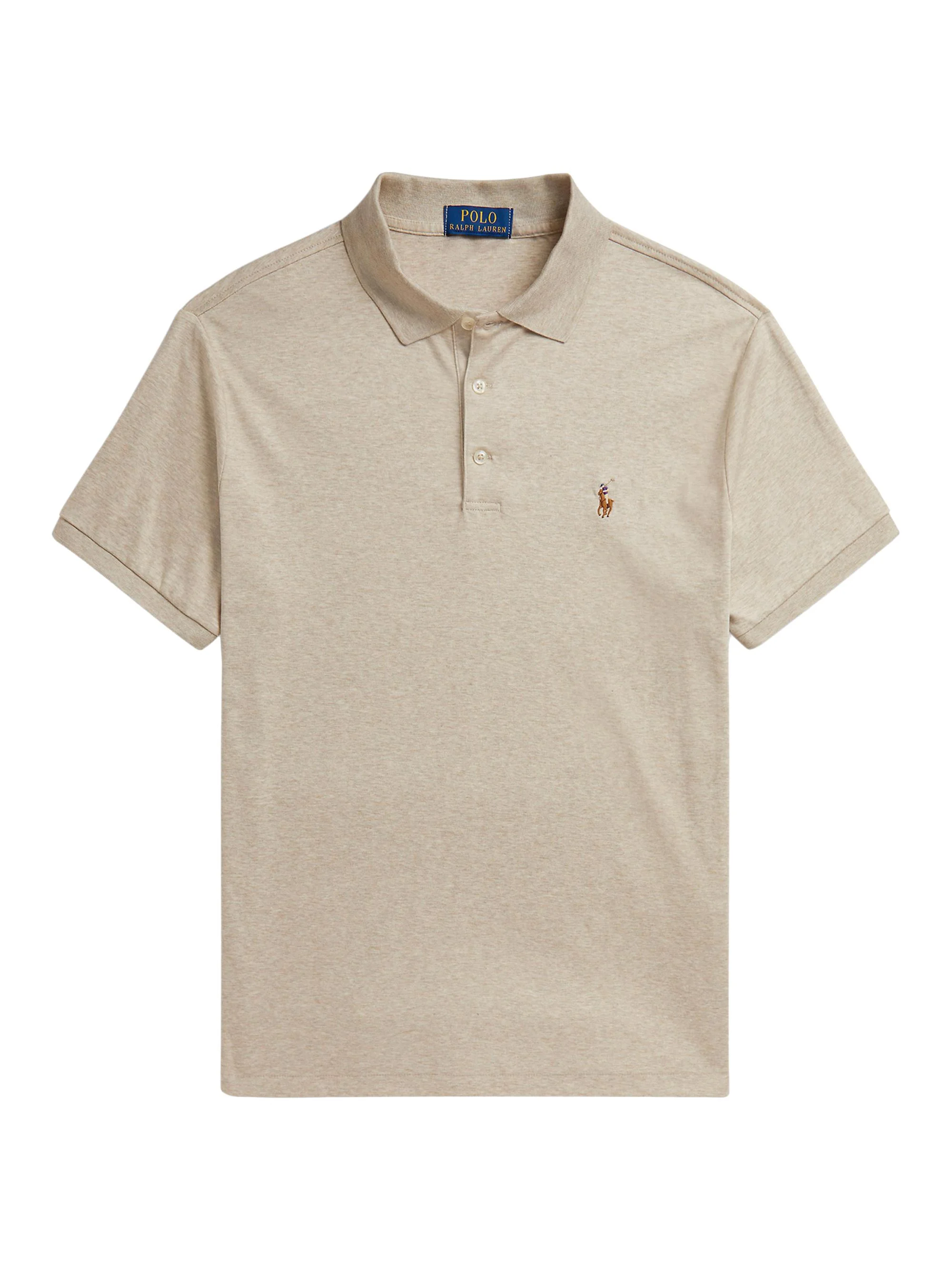 Men's Pony Pima Cotton Polo Shirt - Expedition Dune Heather - 1