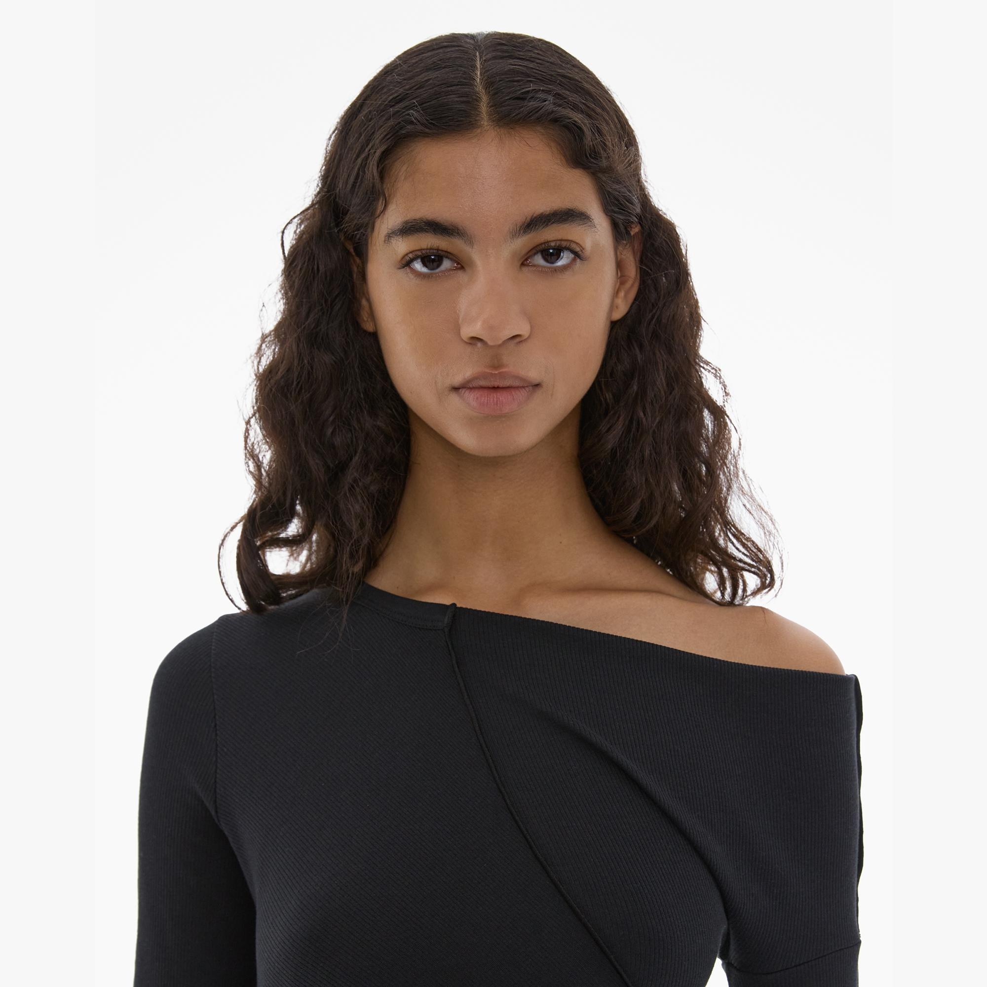 ASYMMETRIC LONG SLEEVE TOP - 7