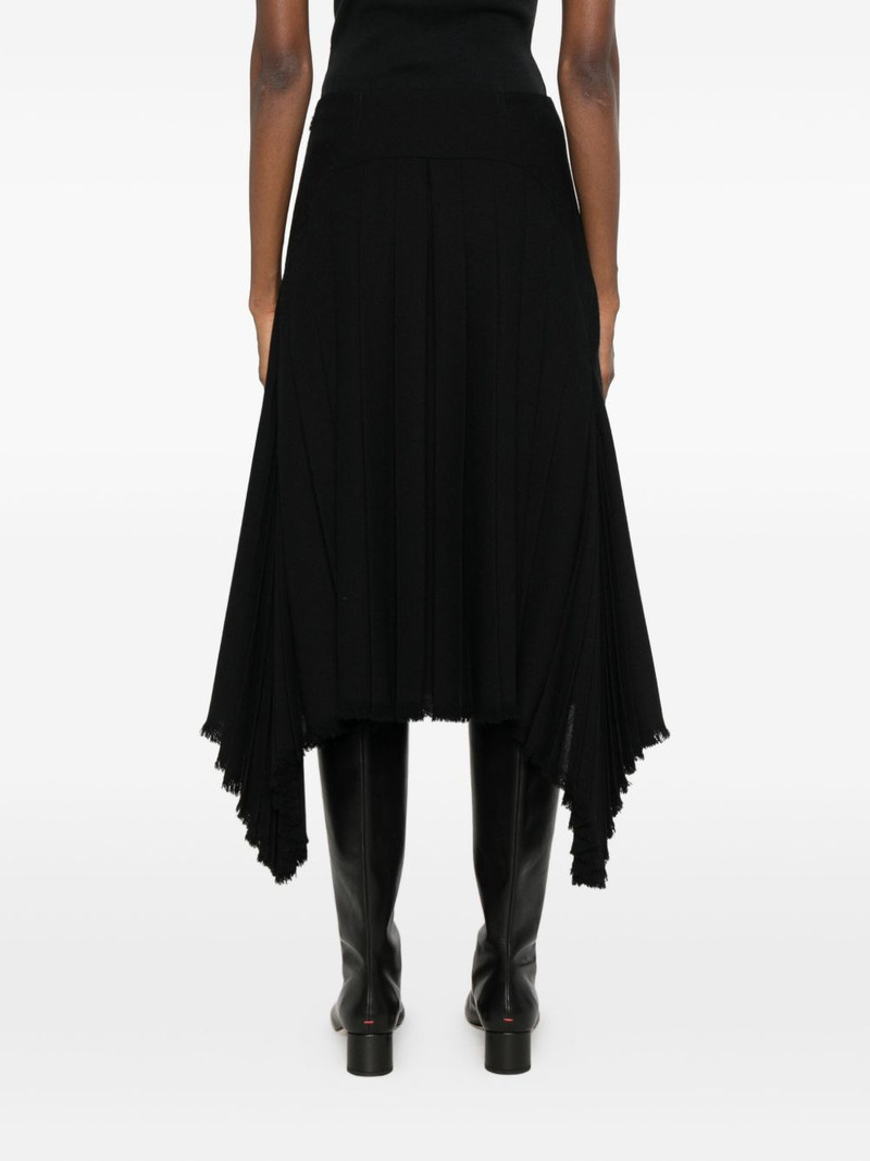 pleated frayed skirt 4