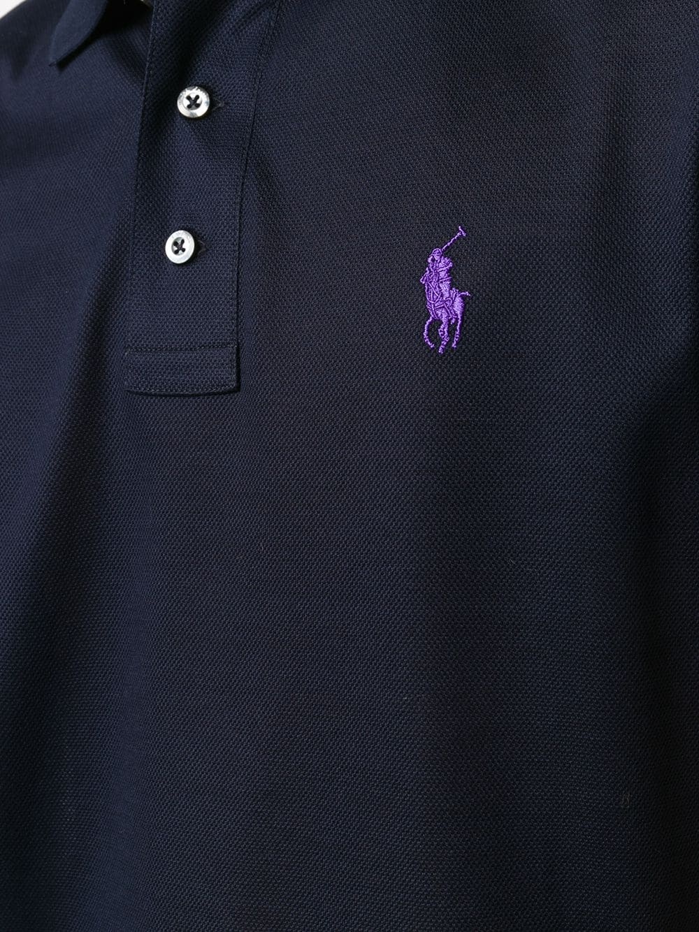 logo embroidered polo shirt - 5