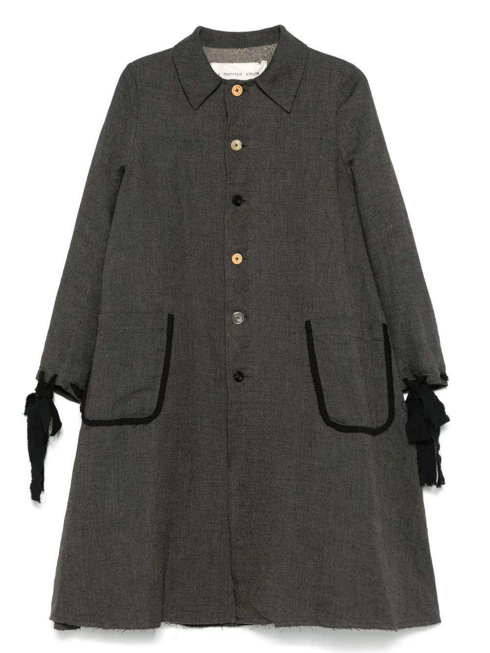 single-breasted trench coat - 1