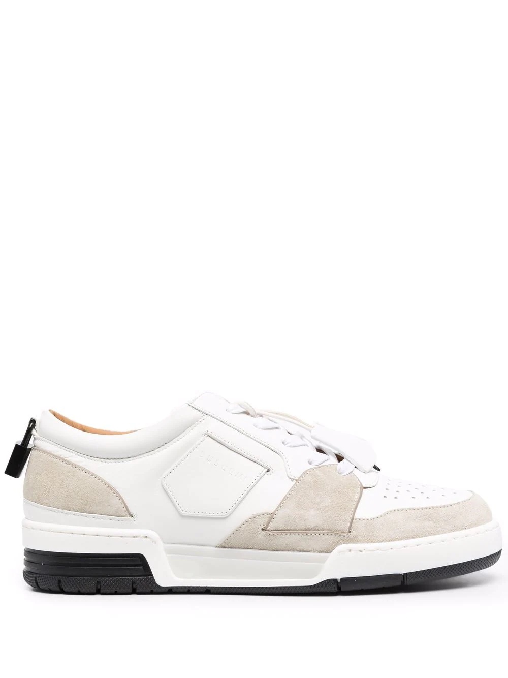 padlock-detail low top sneakers - 1