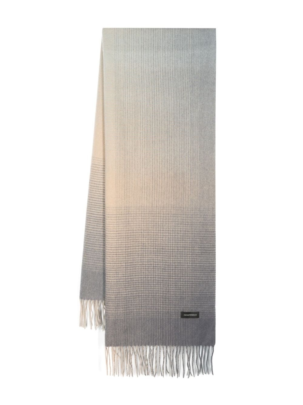 gradient-effect wool scarf - 1