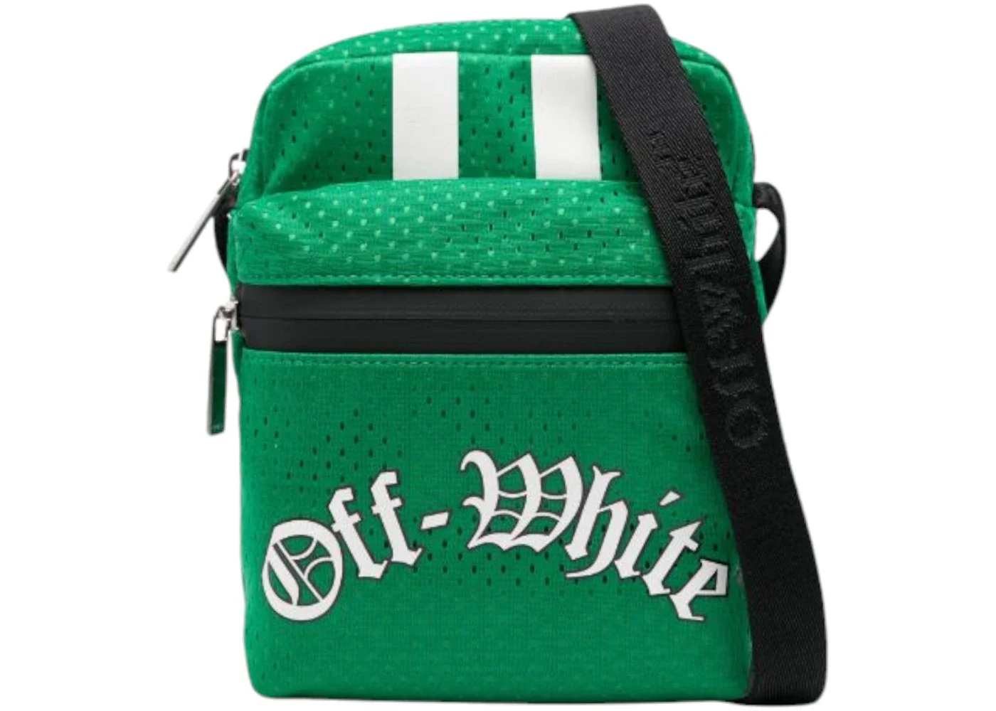 OFF-WHITE Outdoor Mesh Baseba Crossbody Green - 1