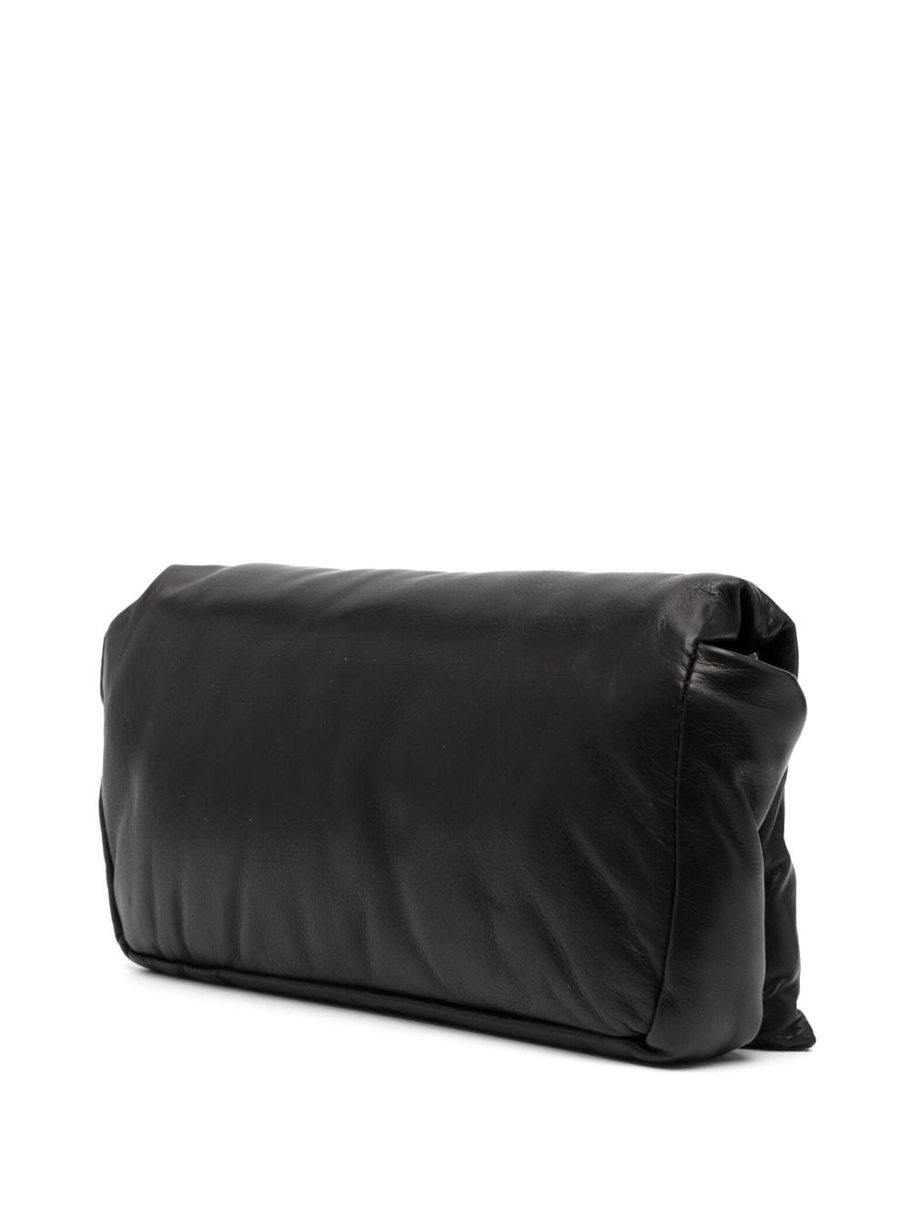 logo-plaque leather shoulder bag - 3