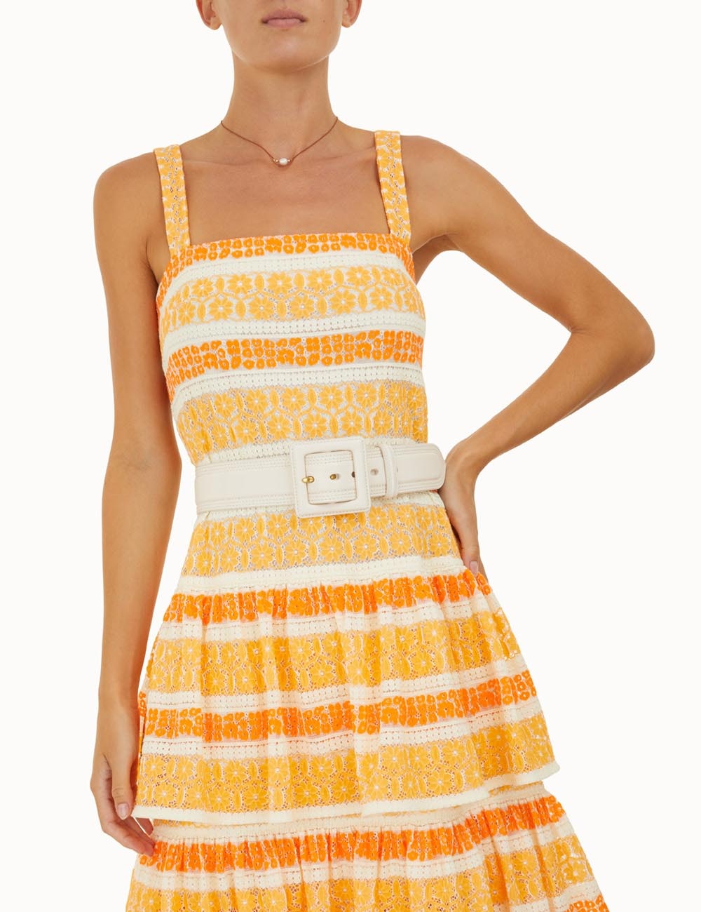 TOP STITCH WAIST BELT - 2