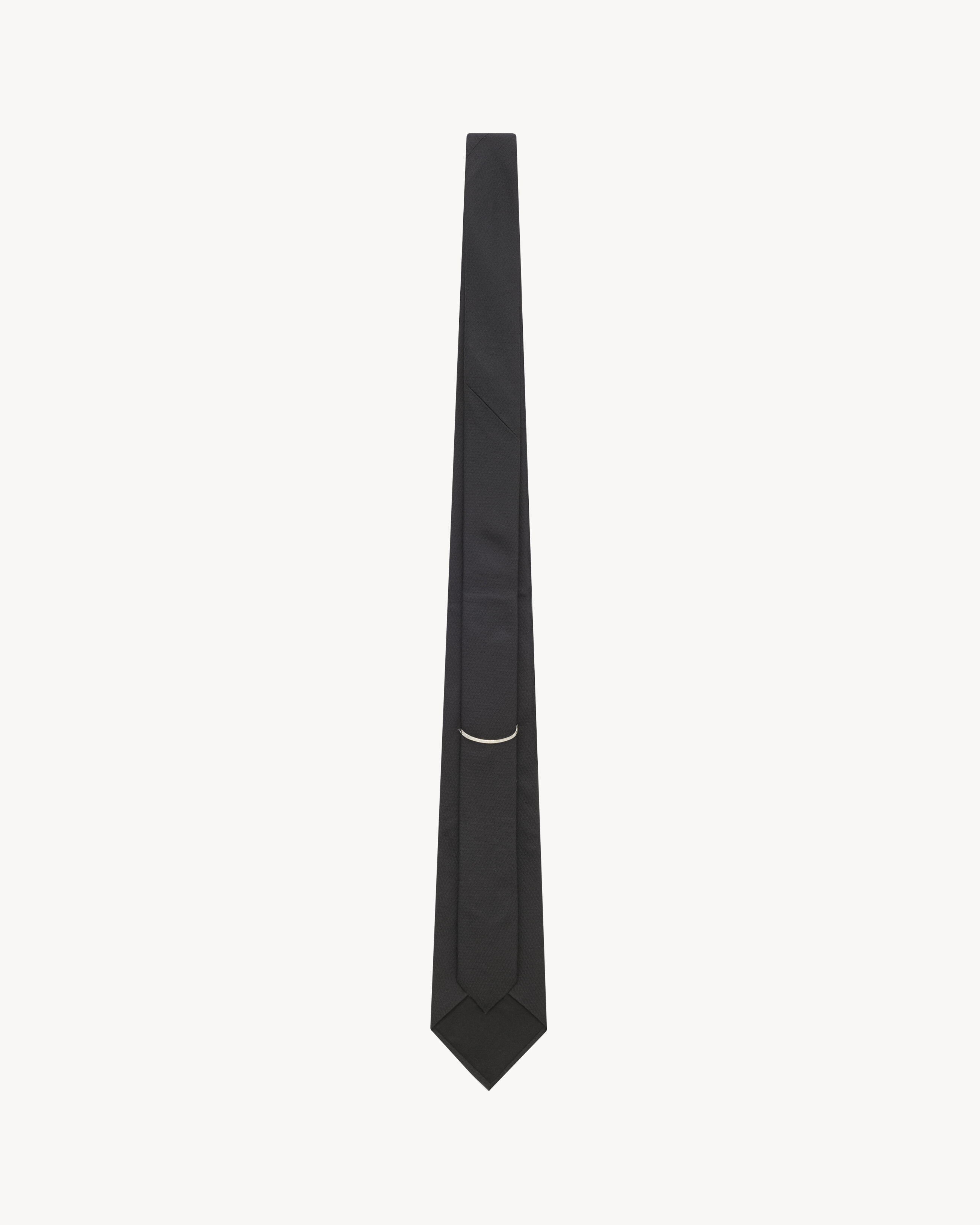 WIDE TIE IN STRIPED SILK JACQUARD - 2