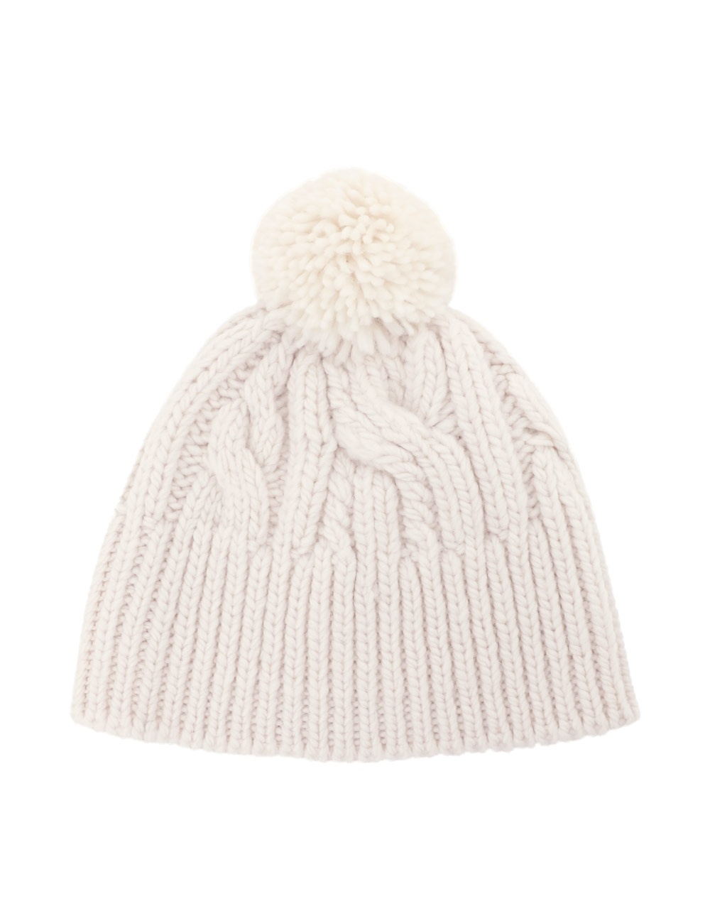 CABLE KNIT BEANIE - 1