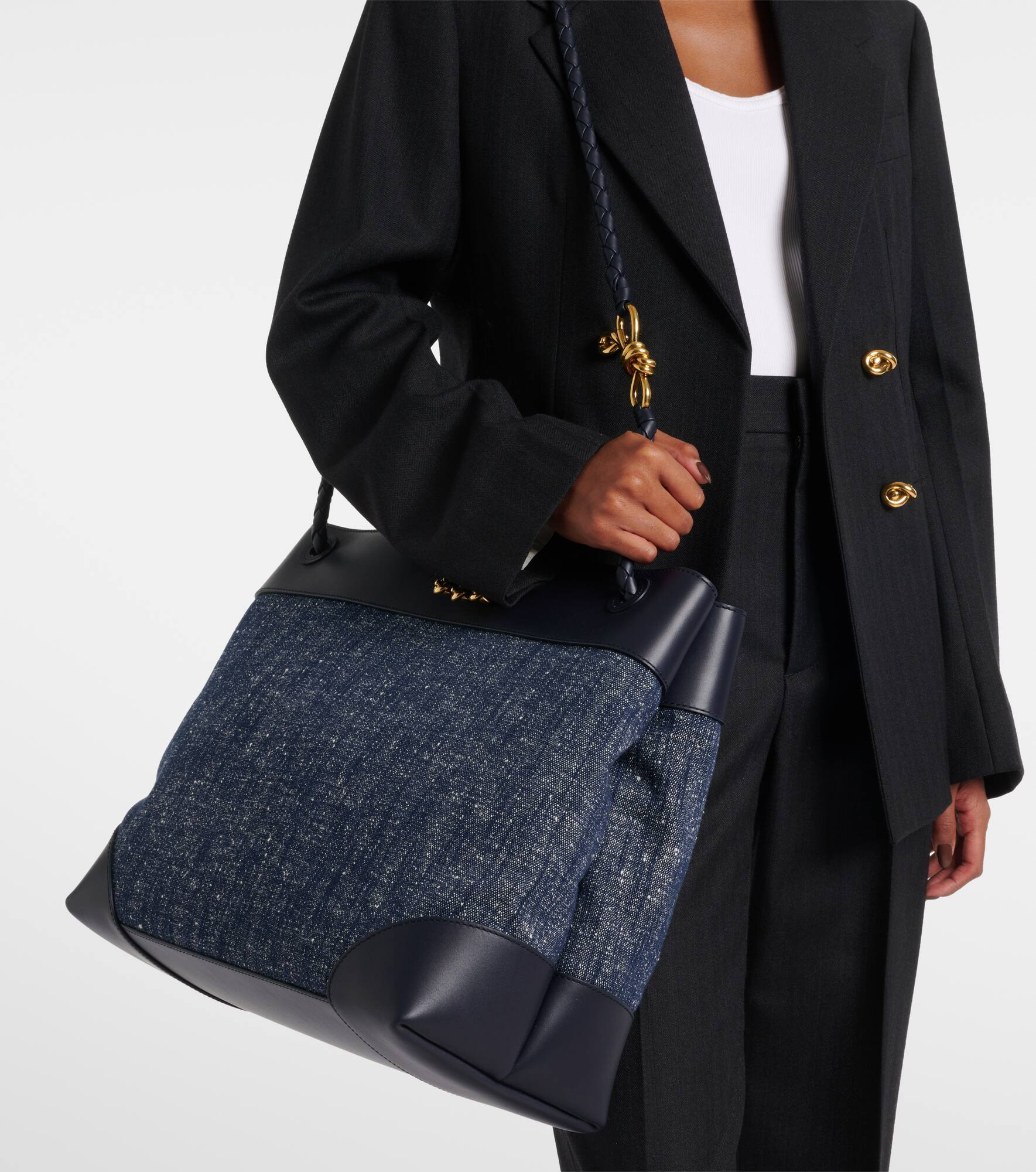 Andiamo Large denim tote bag - 7