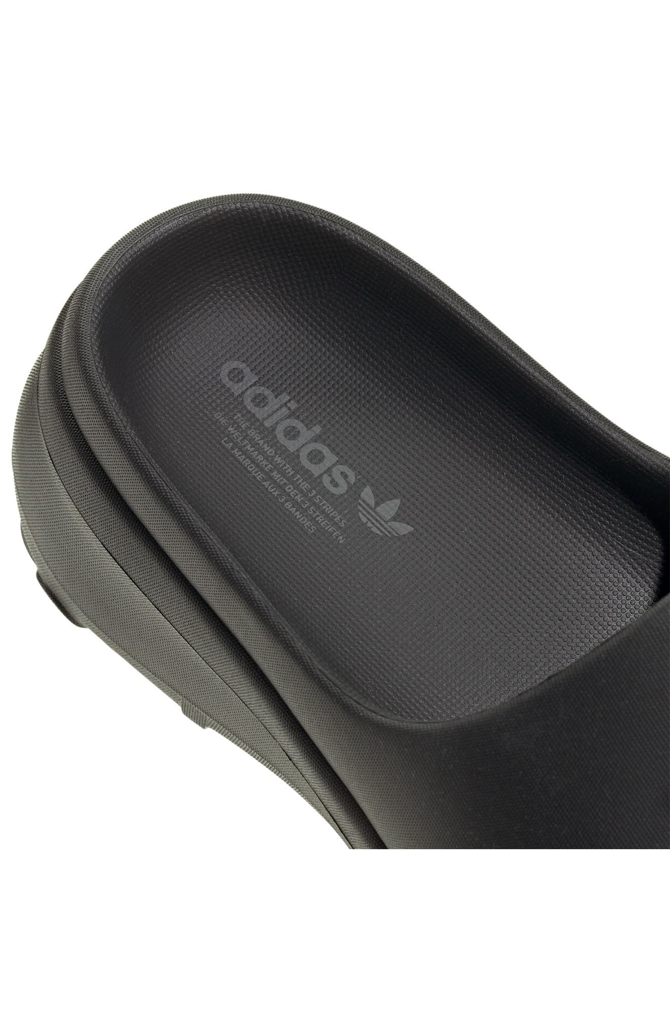 adidas Adifom Stan Smith Platform Slide in Black/Grey/Black at Nordstrom - 7