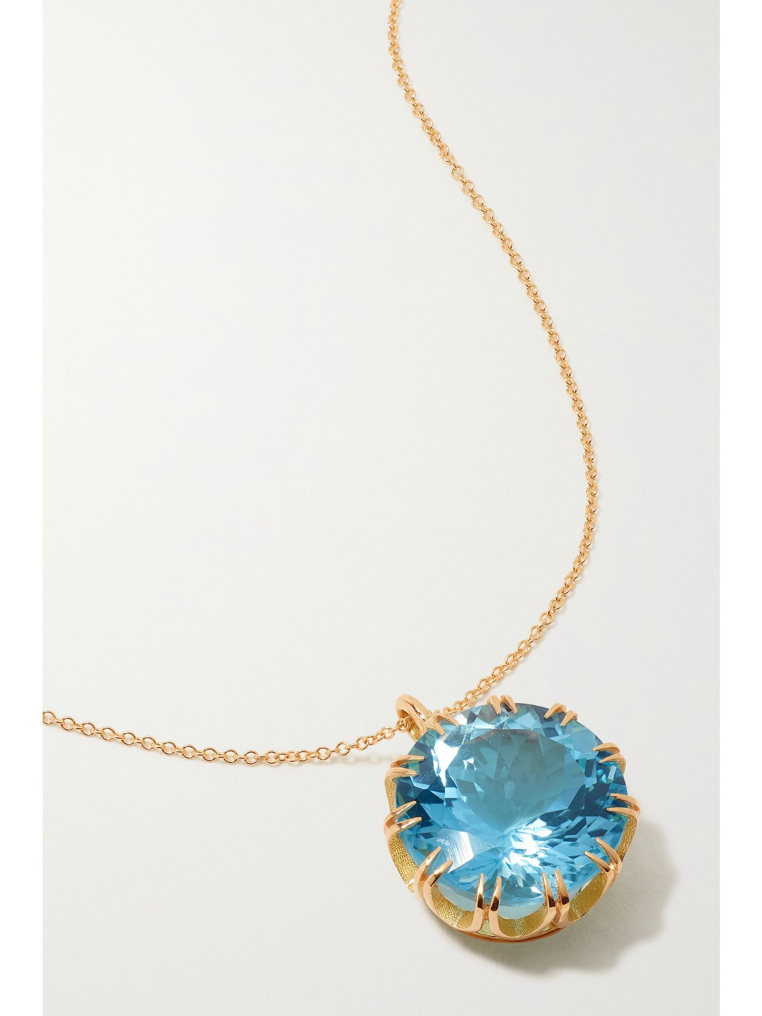 Crown 18-karat gold topaz necklace Gold - 1
