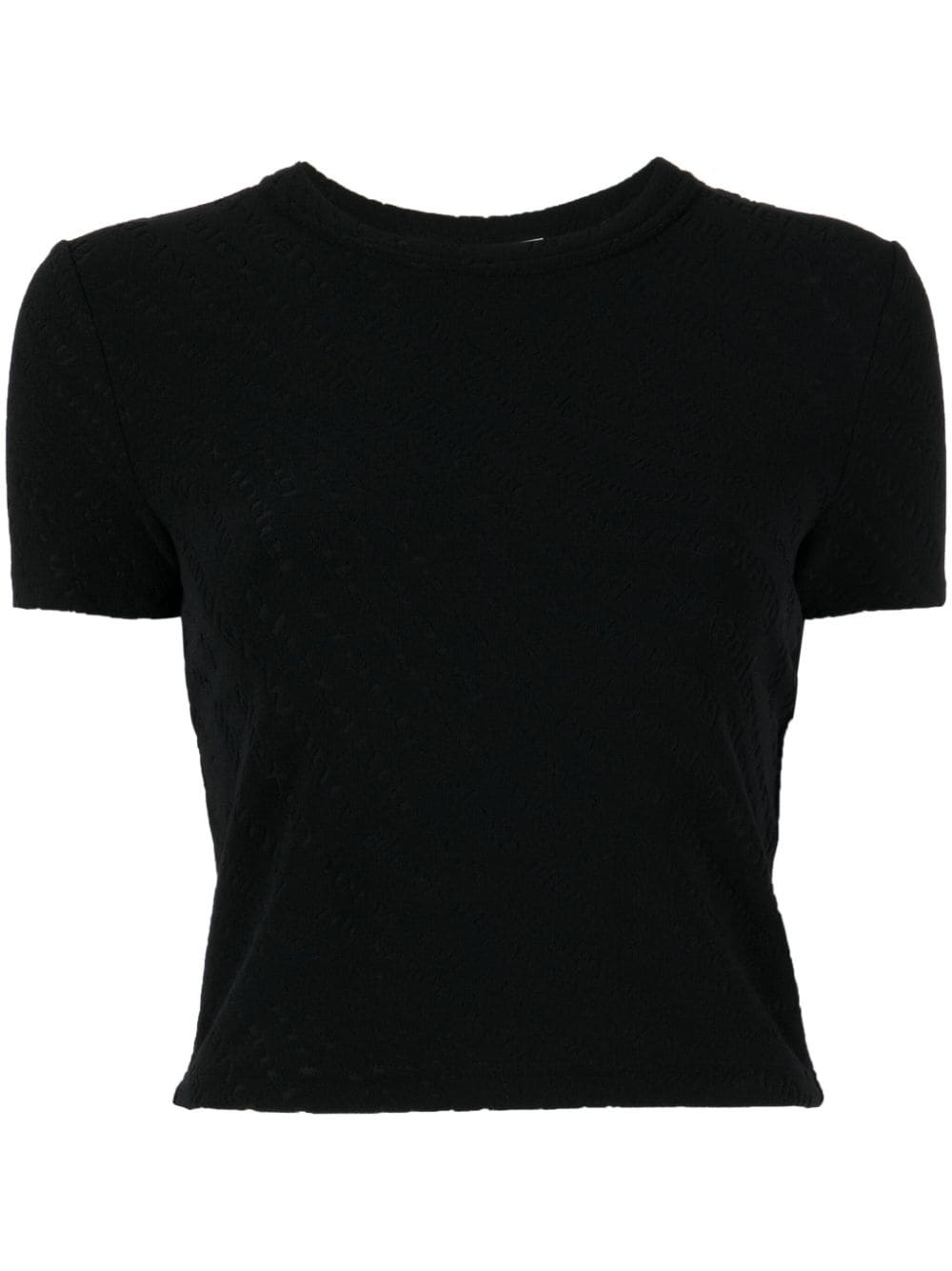 logo-jacquard knitted top - 1