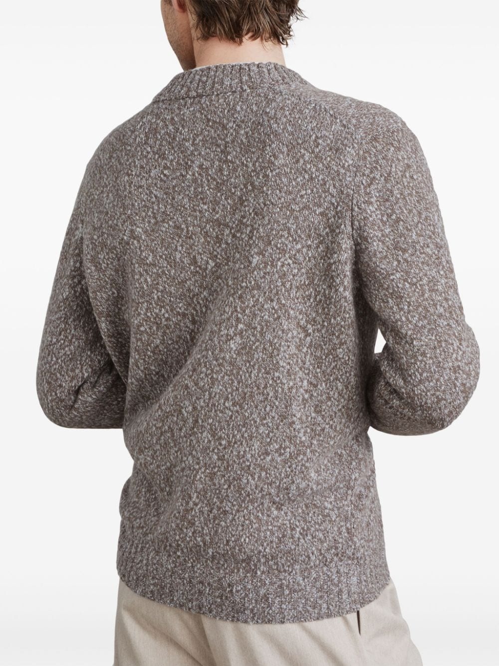 mÃ©lange-effet long-sleeved jumper - 4