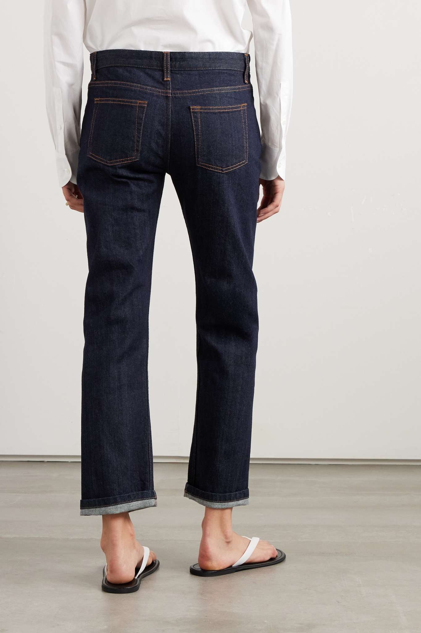 Riaco mid-rise slim-leg jeans - 4