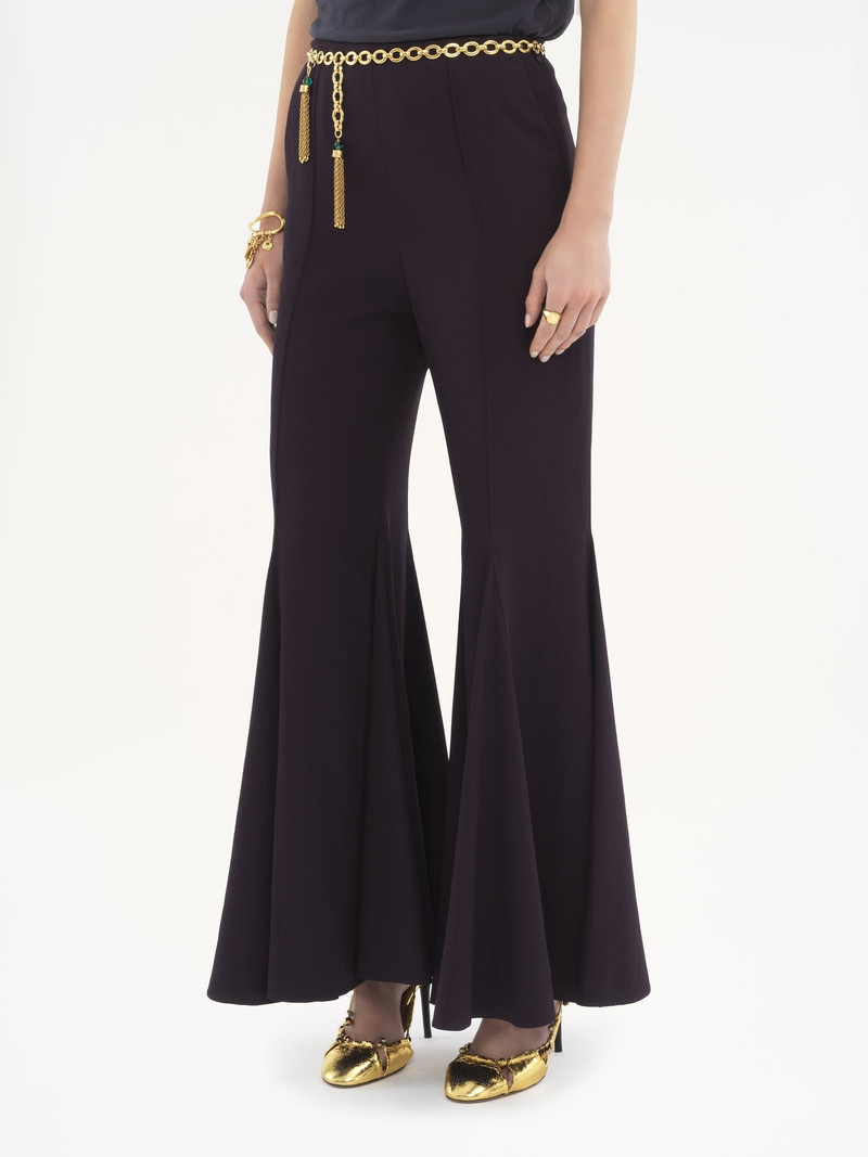 CROPPED BOOTCUT PANTS IN CRÊPE SATIN 4