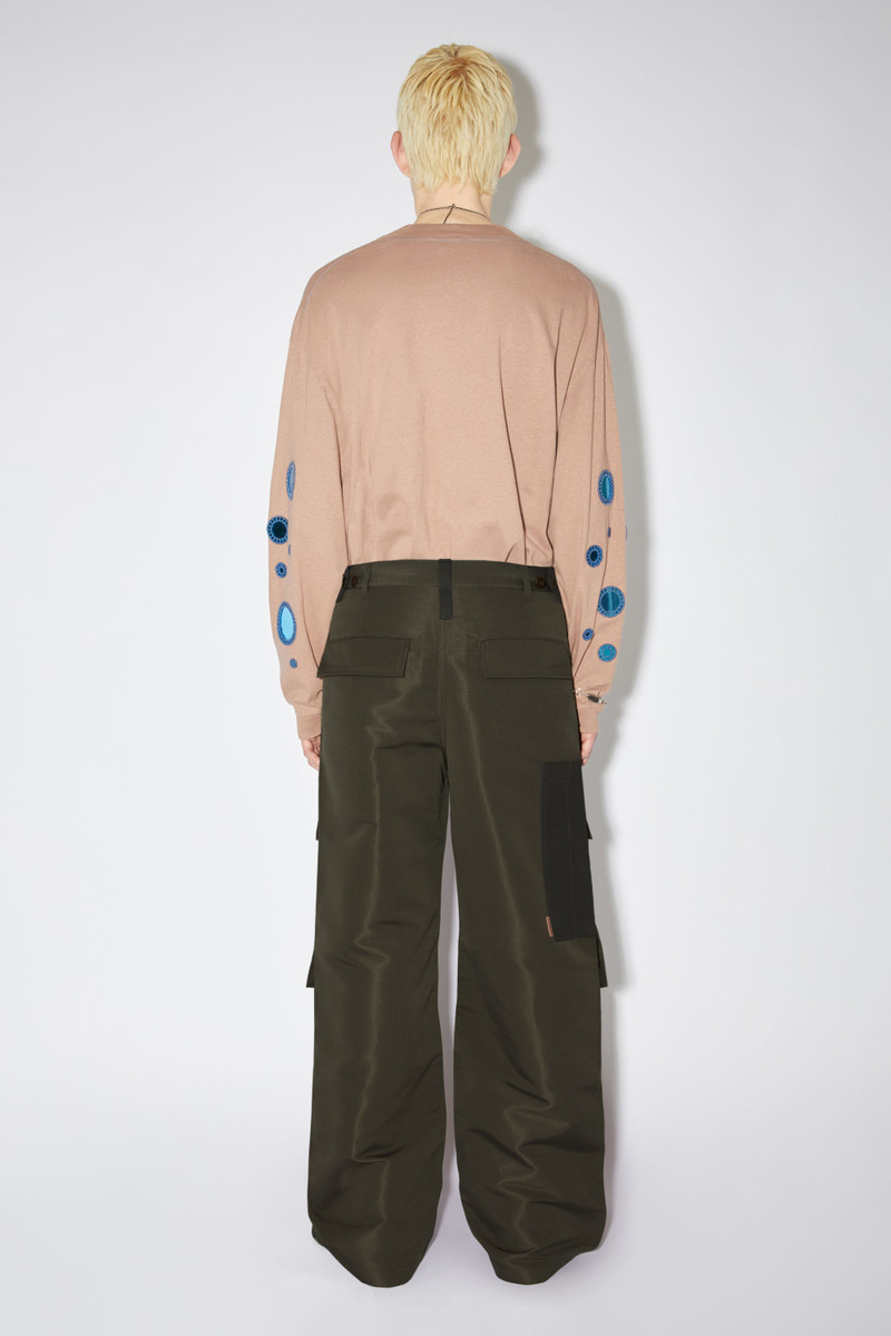 Ripstop cargo trousers - Chestnut brown 3