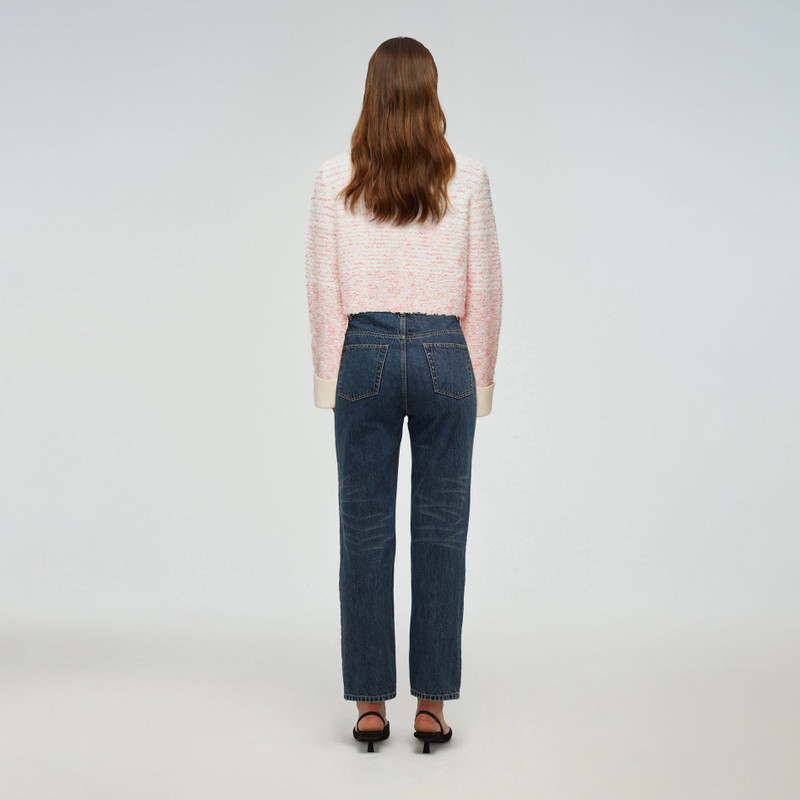 self-portrait Textured Knit Cardigan outlook