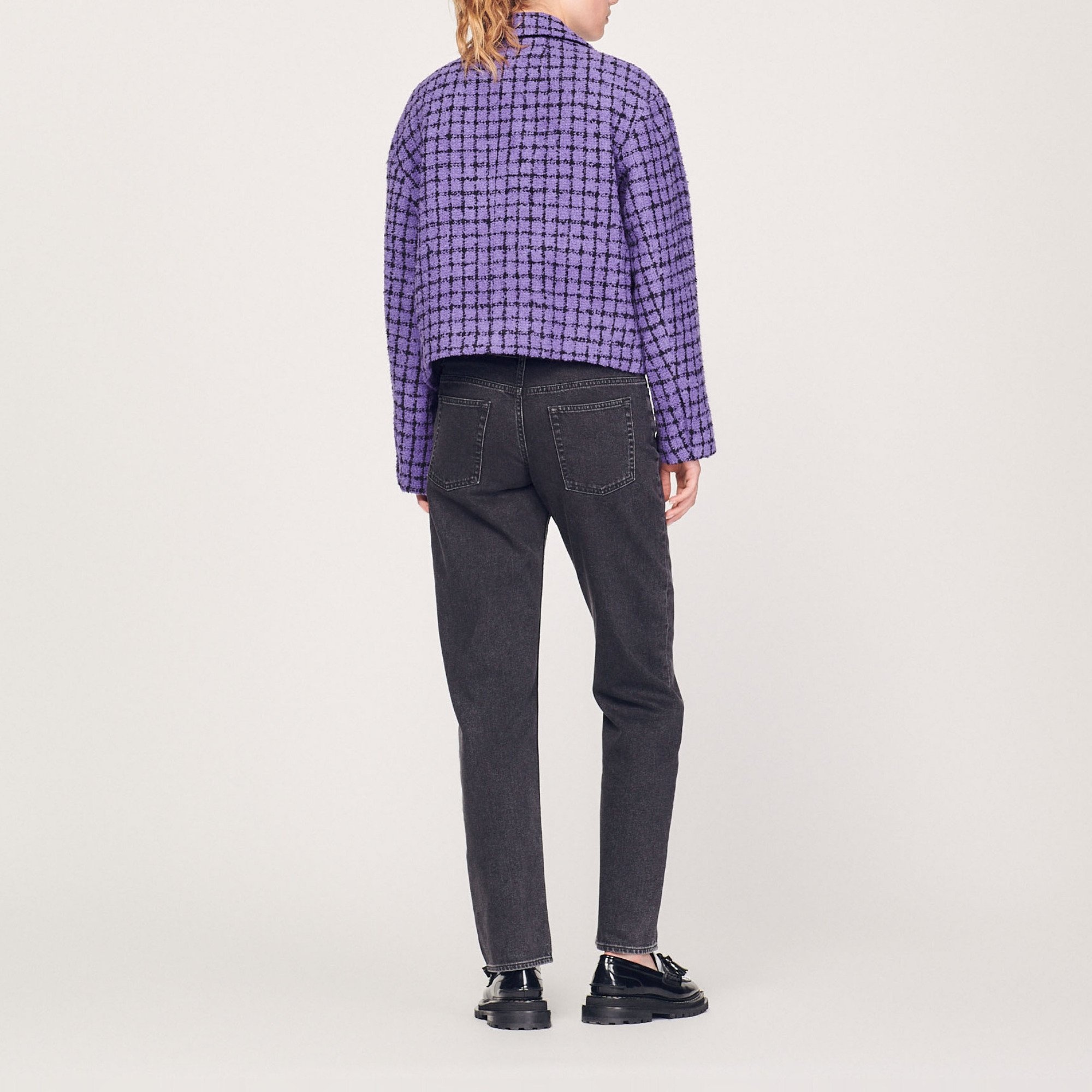 Cropped tweed jacket - 6