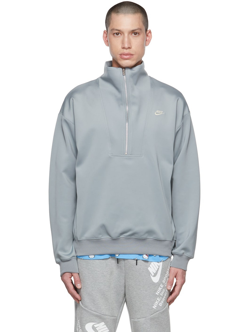 logo-print zip sweatshirt - 1
