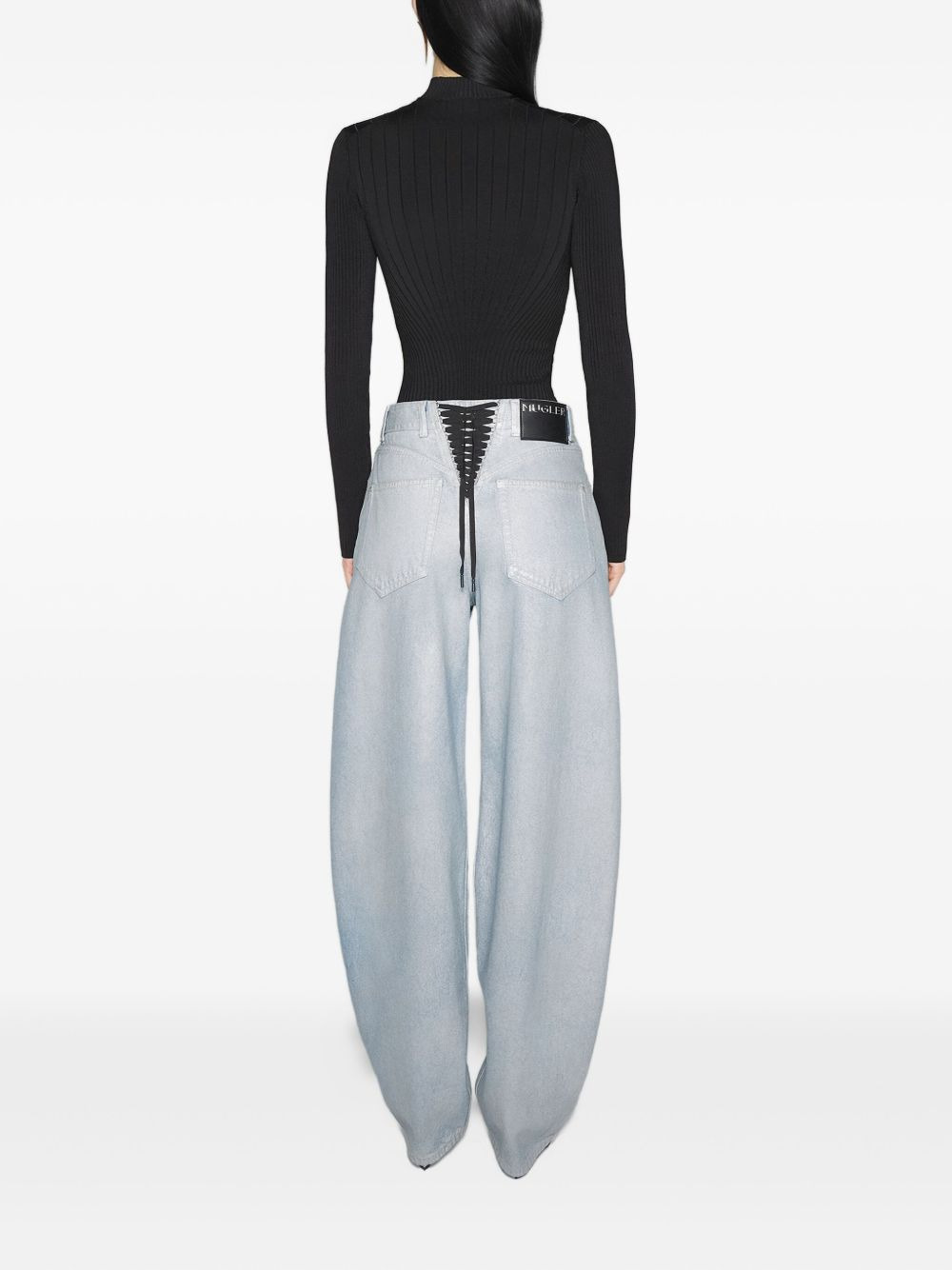 lace-up trousers - 4