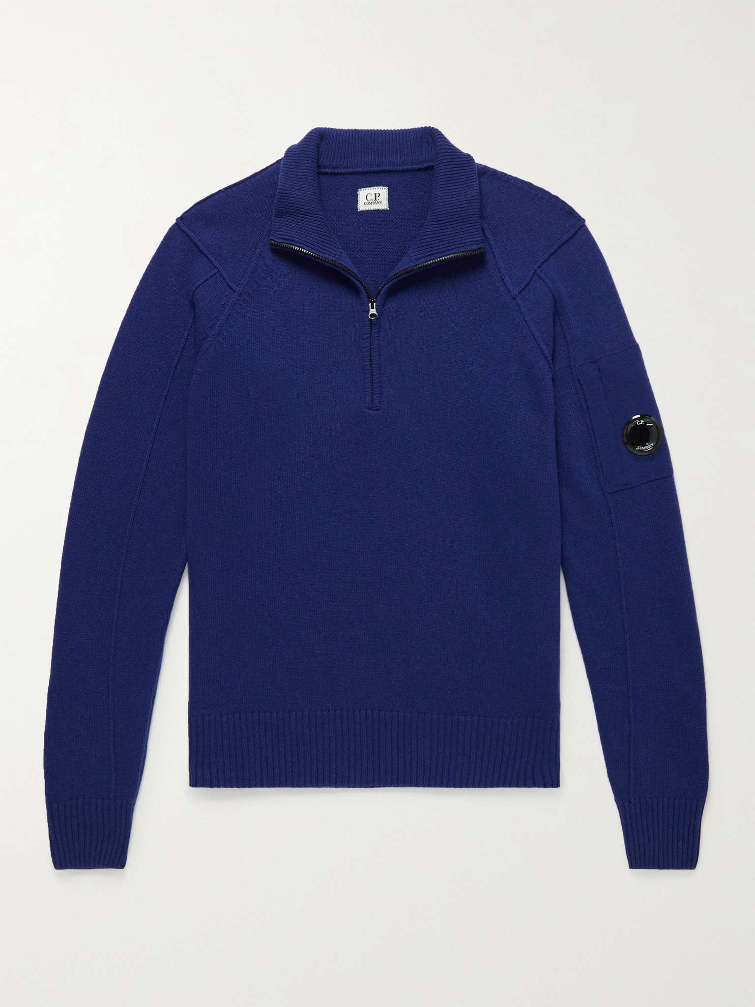 Wool-Blend Half-Zip Sweater - 1